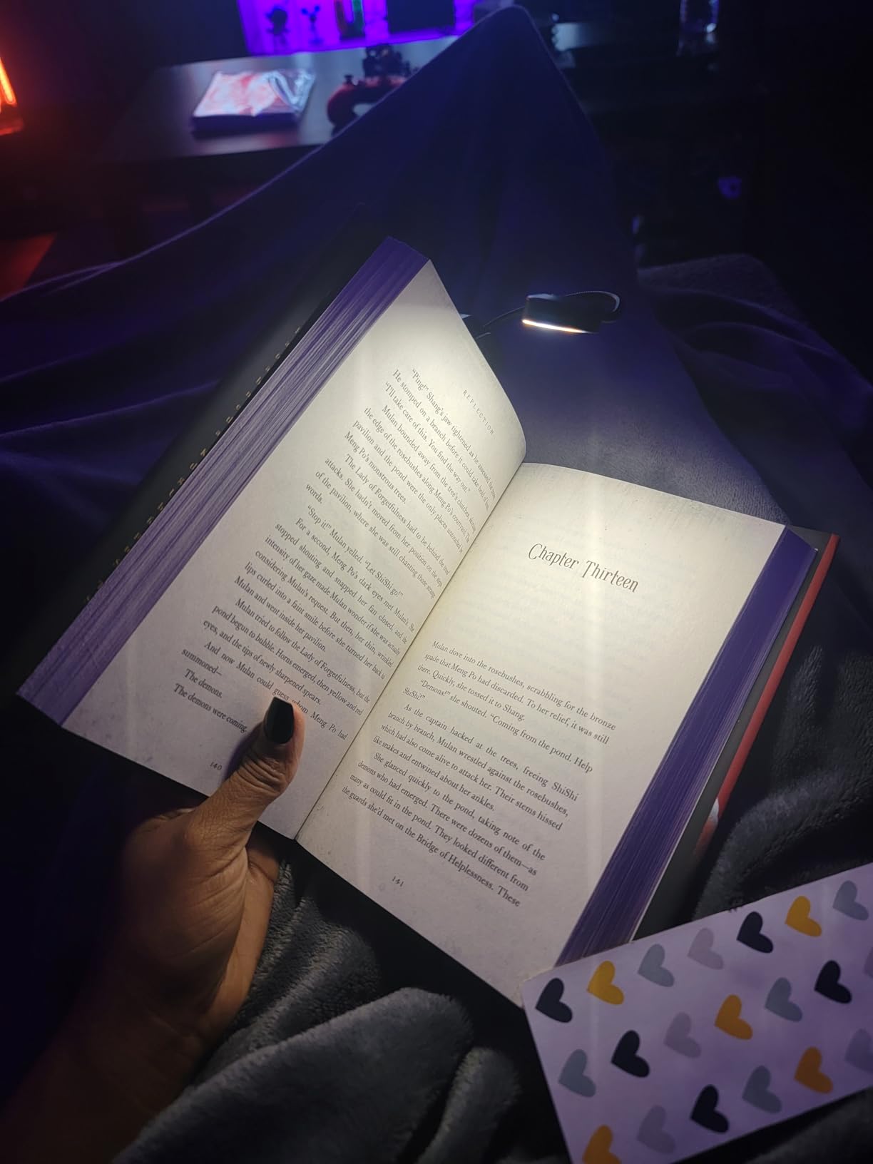 KTEBO 2 Pack Rechargeable Book Light Clip-On Reading Light for Books in Bed customer photo 1