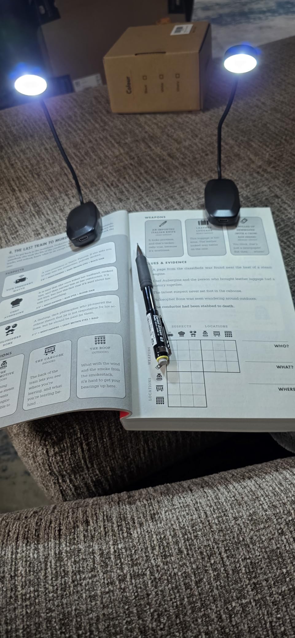 KTEBO 2 Pack Rechargeable Book Light Clip-On Reading Light for Books in Bed customer photo 2