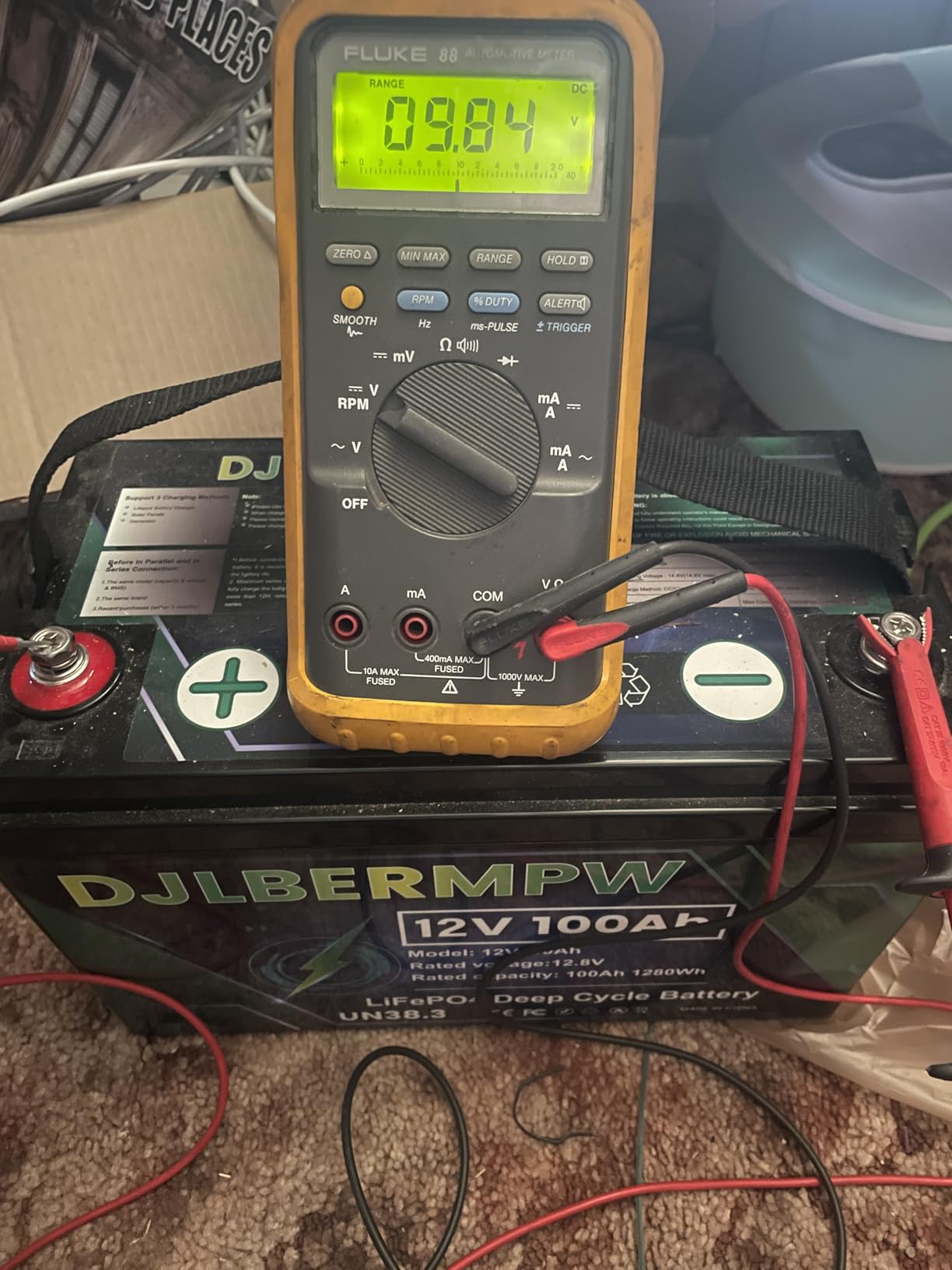 12V 100Ah LiFePO4 Battery,100A BMS,15000 Deep Cycles Marine Lithium Battery customer photo 1