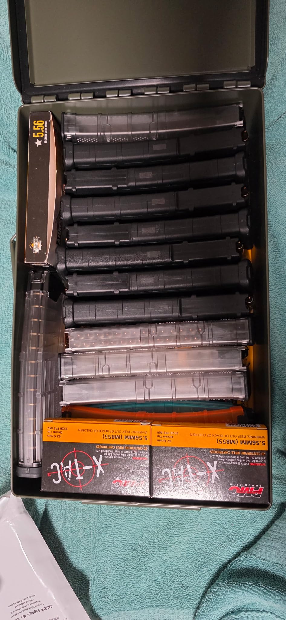 Reapr Steel Ammo Can, Heavy Duty Locking Metal Ammo Storage Box, Airtight and Watertight 30 Cal or 50 Cal Case for Rifle, Shotgun, Pistol, Military Footlocker Style Tool and Gear Organizer customer photo 2