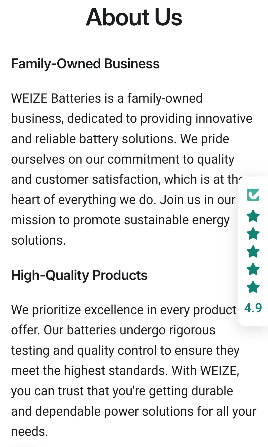 Weize Platinum AGM Battery BCI Group 48-12v 70ah H6 Size 48 Automotive Battery, 120RC, 760CCA, 36 Months Warranty, Dimensions 10.94