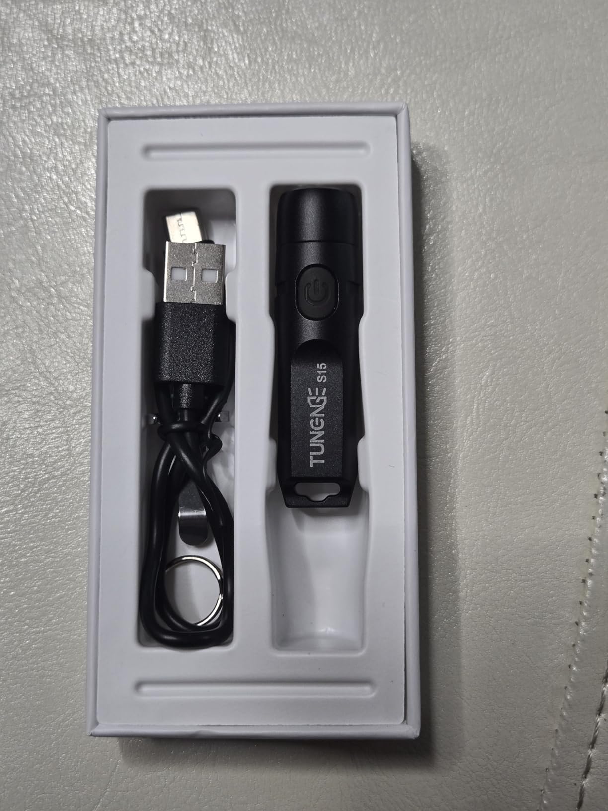 S15 Super Bright 650 Lm Mini Rechargeable EDC Keychain Flashlight customer photo 1