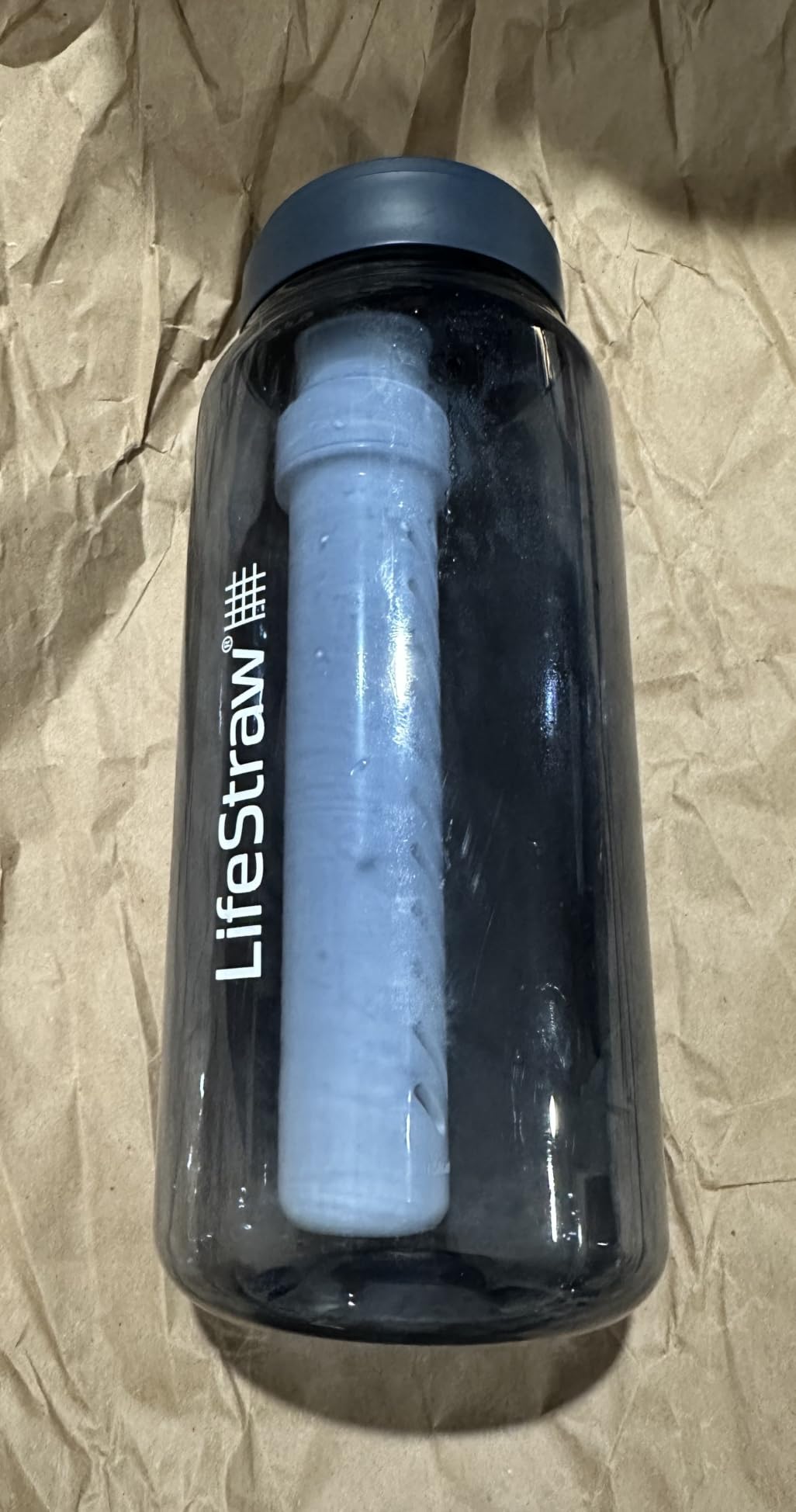 LifeStraw Go Series – BPA-Free Water Filter Bottle for Travel and Everyday Use Removes Bacteria, Parasites and Microplastics, Improves Taste, 1L Aegean Sea customer photo 1