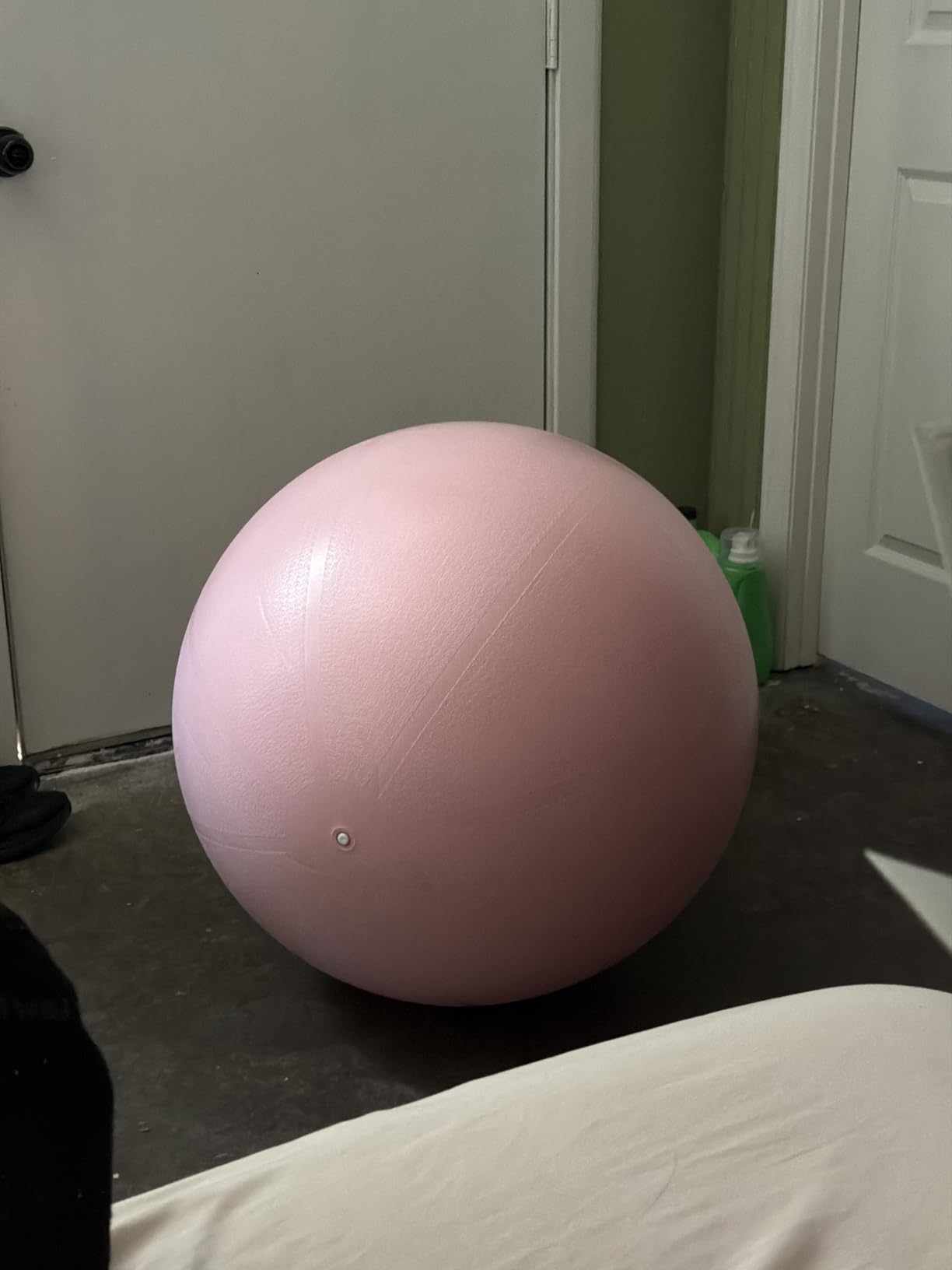 YOTTOY Anti-Burst Exercise Ball for Working Out, Yoga & Pregnancy, Extra Thick Workout Ball for Physical Therapy & Fitness customer photo 2