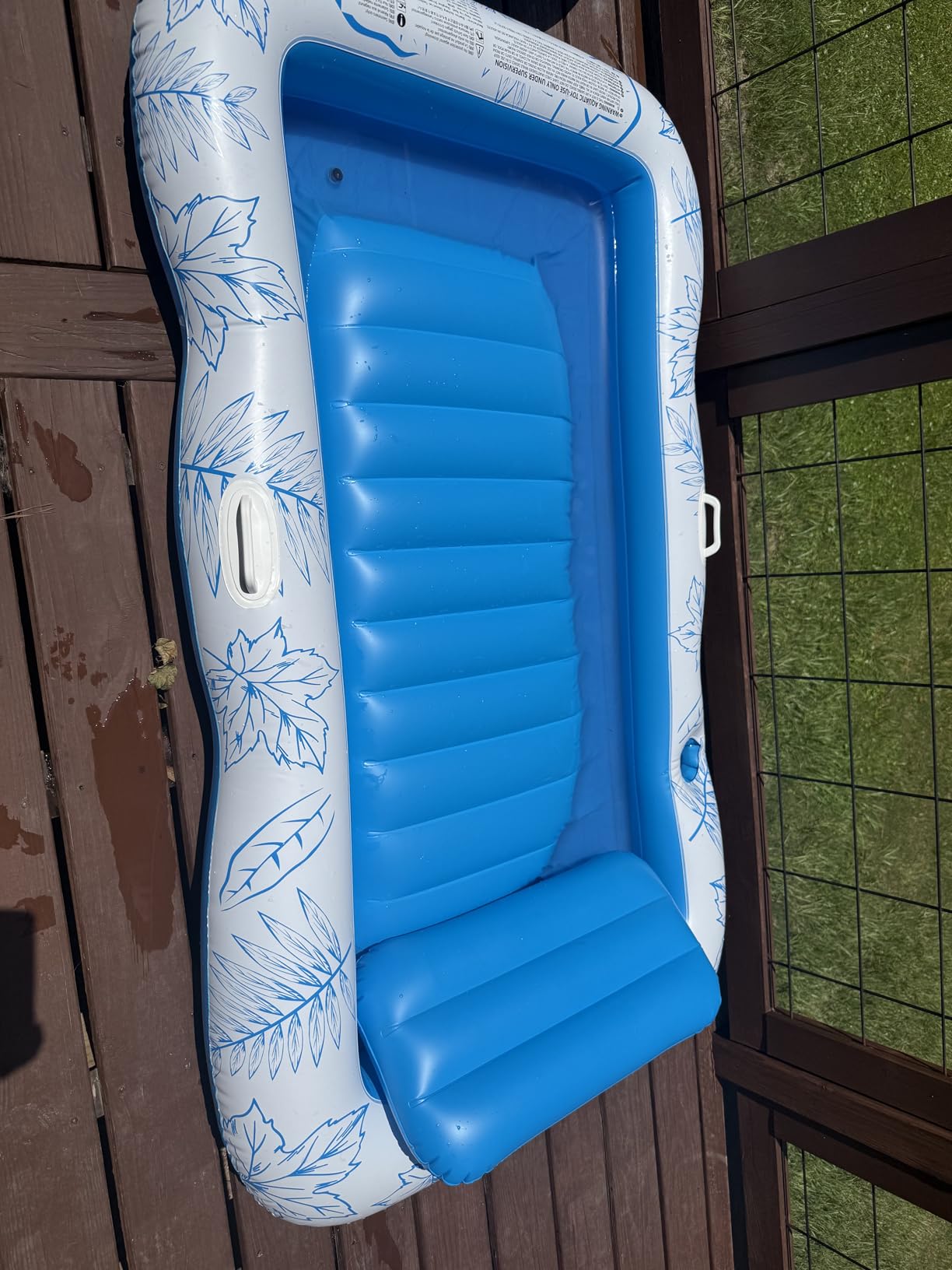Inflatable Adult Pool Lounger Float - BAIAI Large Beach Sun Tanning Floats Raft Sunbathing Water Lounge Floaties Tub with Drink Holder - Blow Up River & Lake Suntan Floating Swimming Mattress Mat customer photo 1