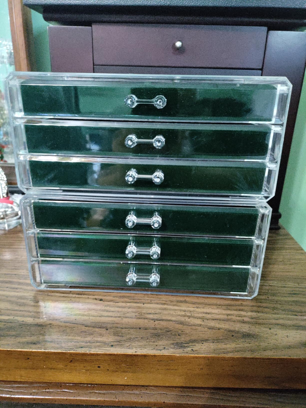 ProCase Earring Holder Organizer Jewelry Box with 5 Drawers, Grey customer photo 1