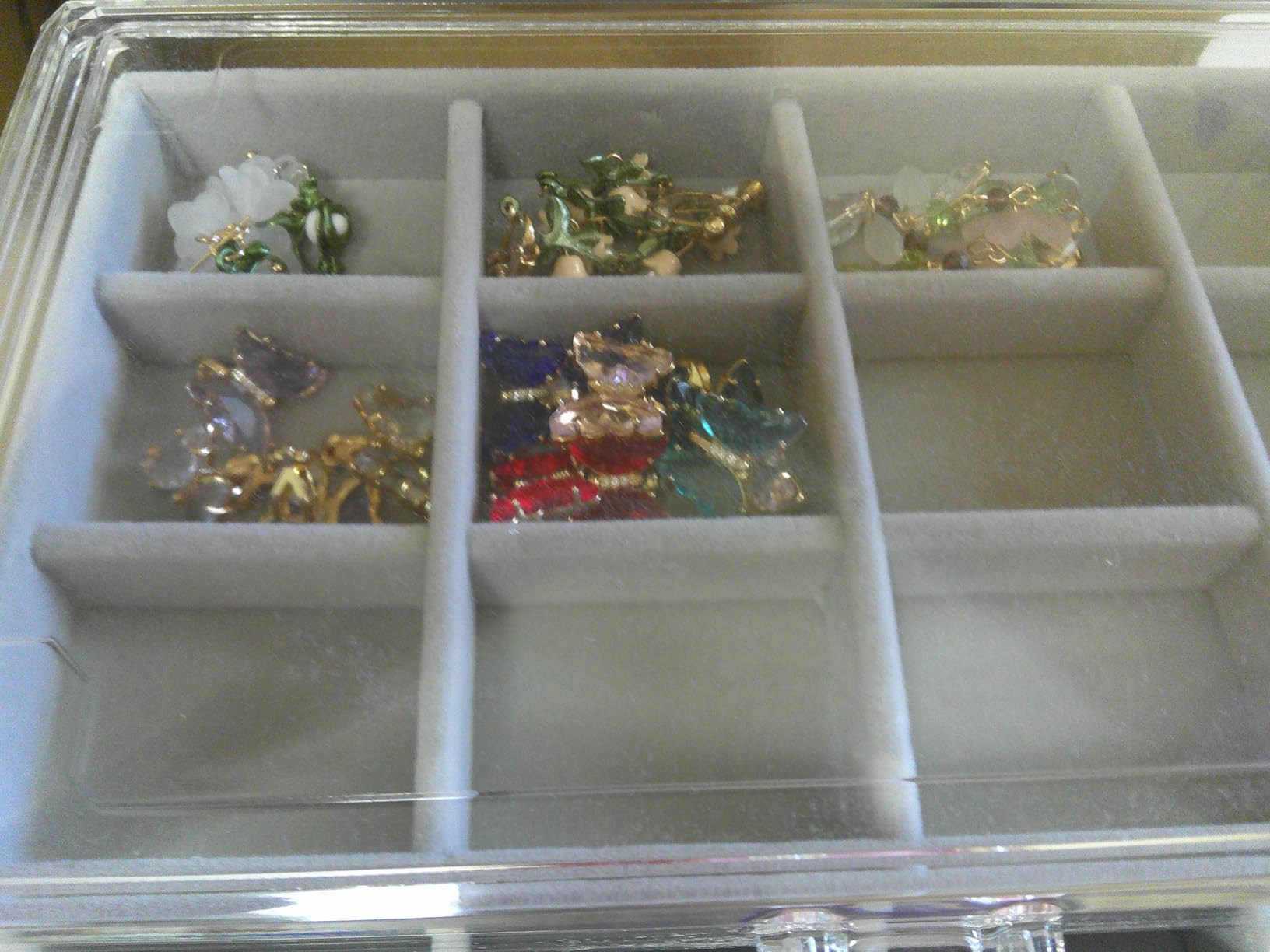 ProCase Earring Holder Organizer Jewelry Box with 5 Drawers, Grey customer photo 2
