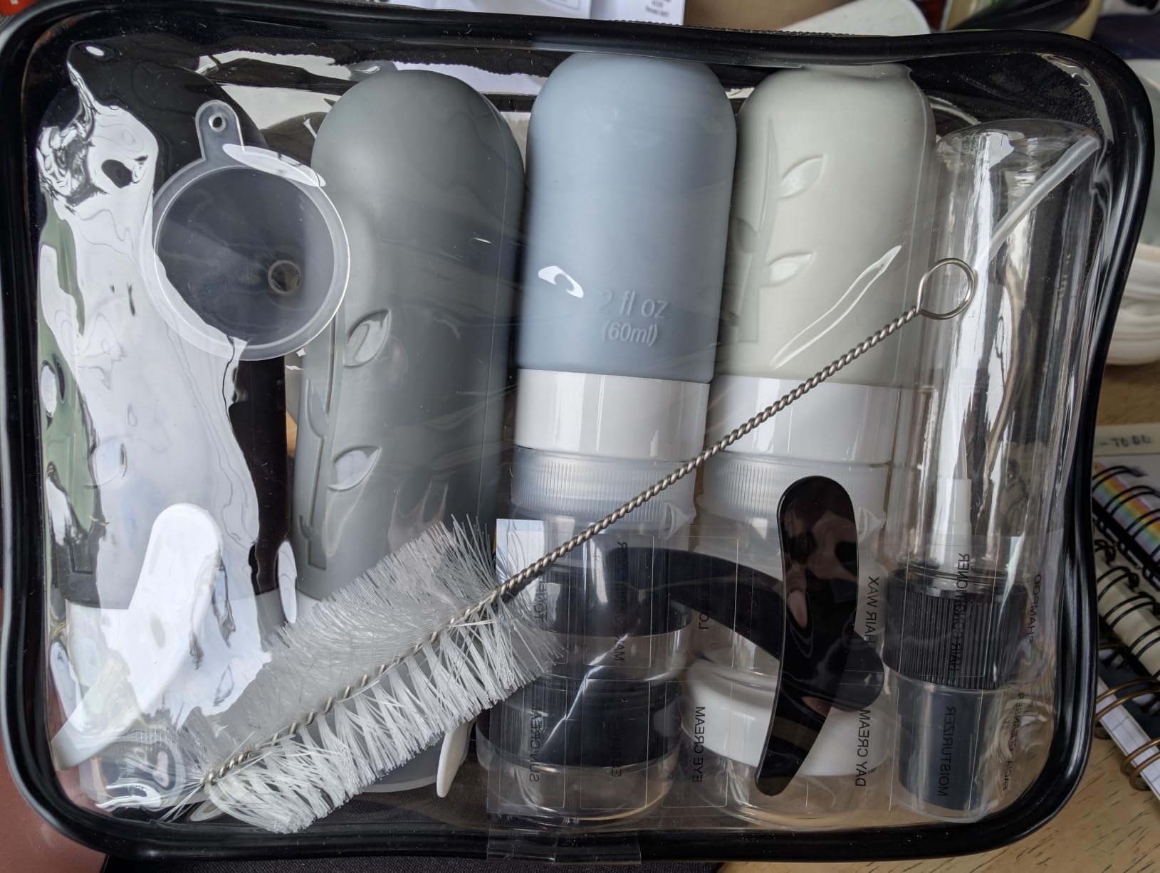 18pack Travel Bottles for Toiletries:Silicone TSA Approved-Containers for Toiletries,Leak Proof Refillable Liqus Shampoo And Conditioner Essentials toiletry Bottles customer photo 2