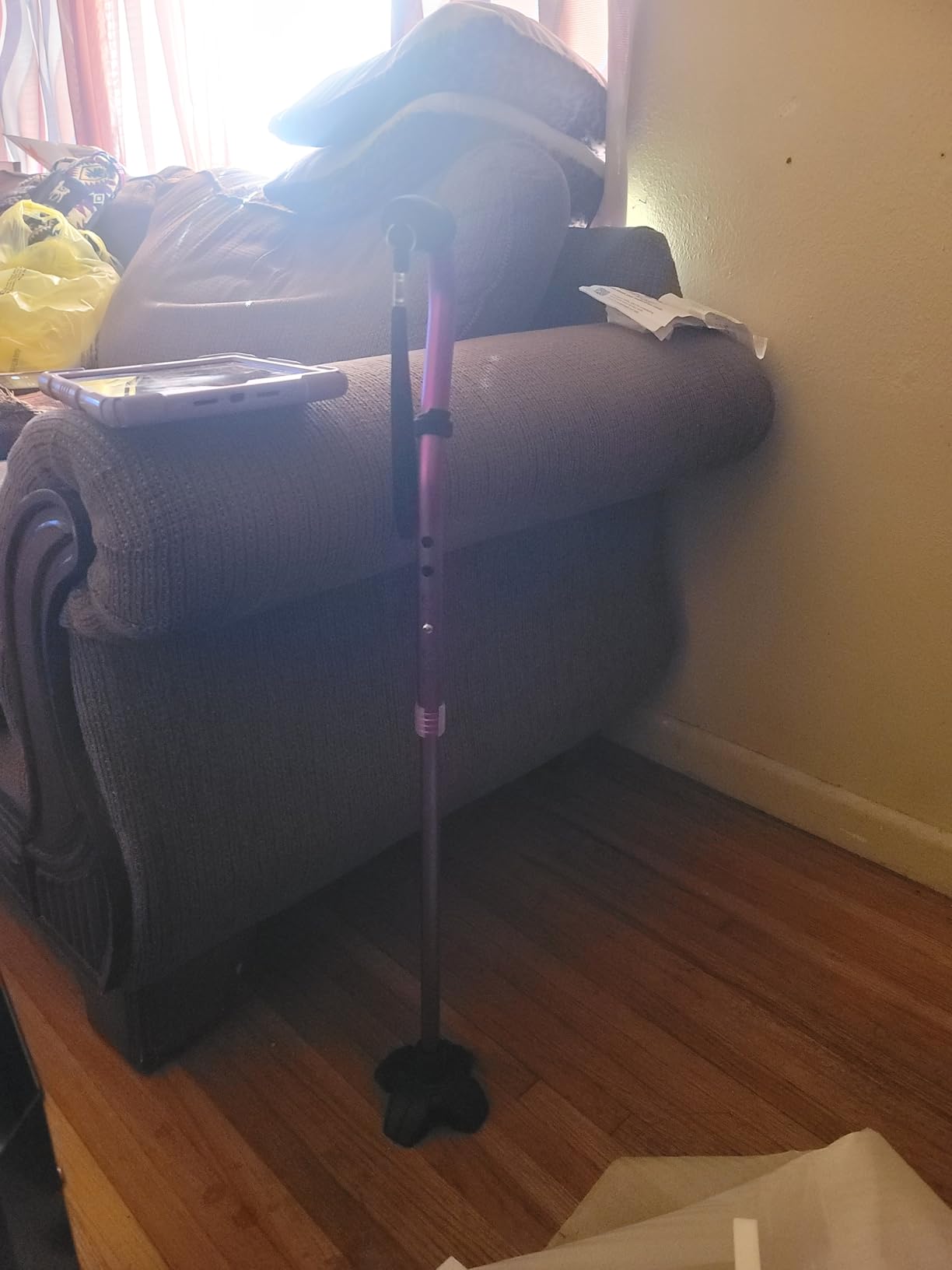 GPTCAMP Walking Cane Quad Base Self Standing 300lbs for Seniors customer photo 1