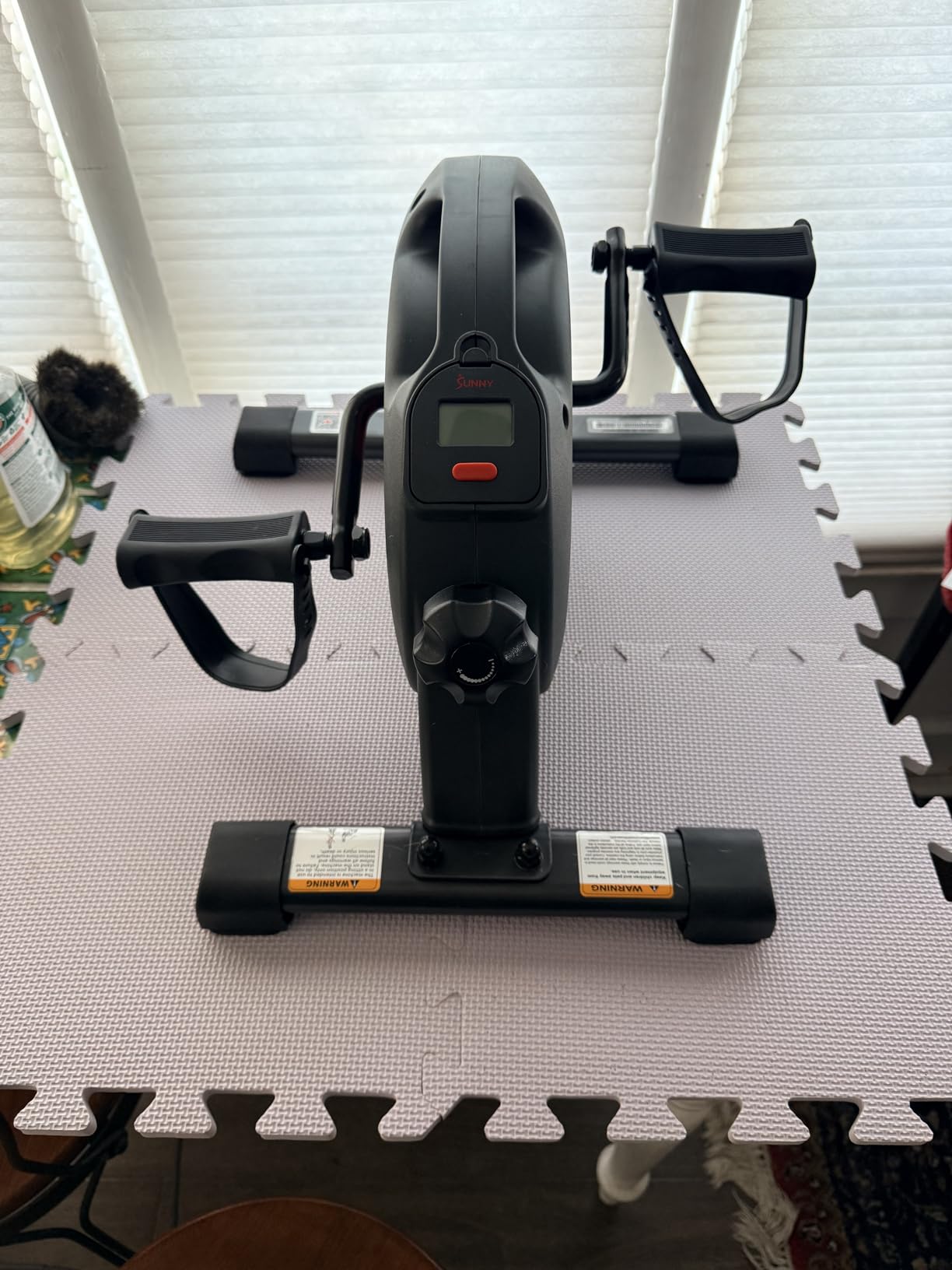 Sunny Health & Fitness Smart Mini Cycle, Under Desk Pedal Arm/Leg Exerciser customer photo 2