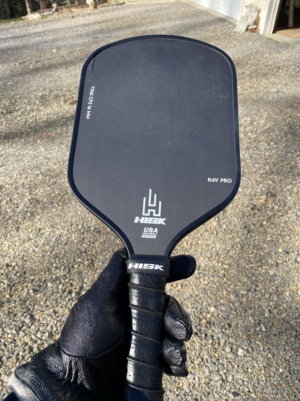 RAV PRO Pickleball Paddle - Ultimate HIGH END 16mm Japanese Toray T700 Raw Carbon Fiber CFS w/Excellent GRIT Roughness Texture, Aero Dynamic Curve, USAPA Approved, Non Slip Grip customer photo 1