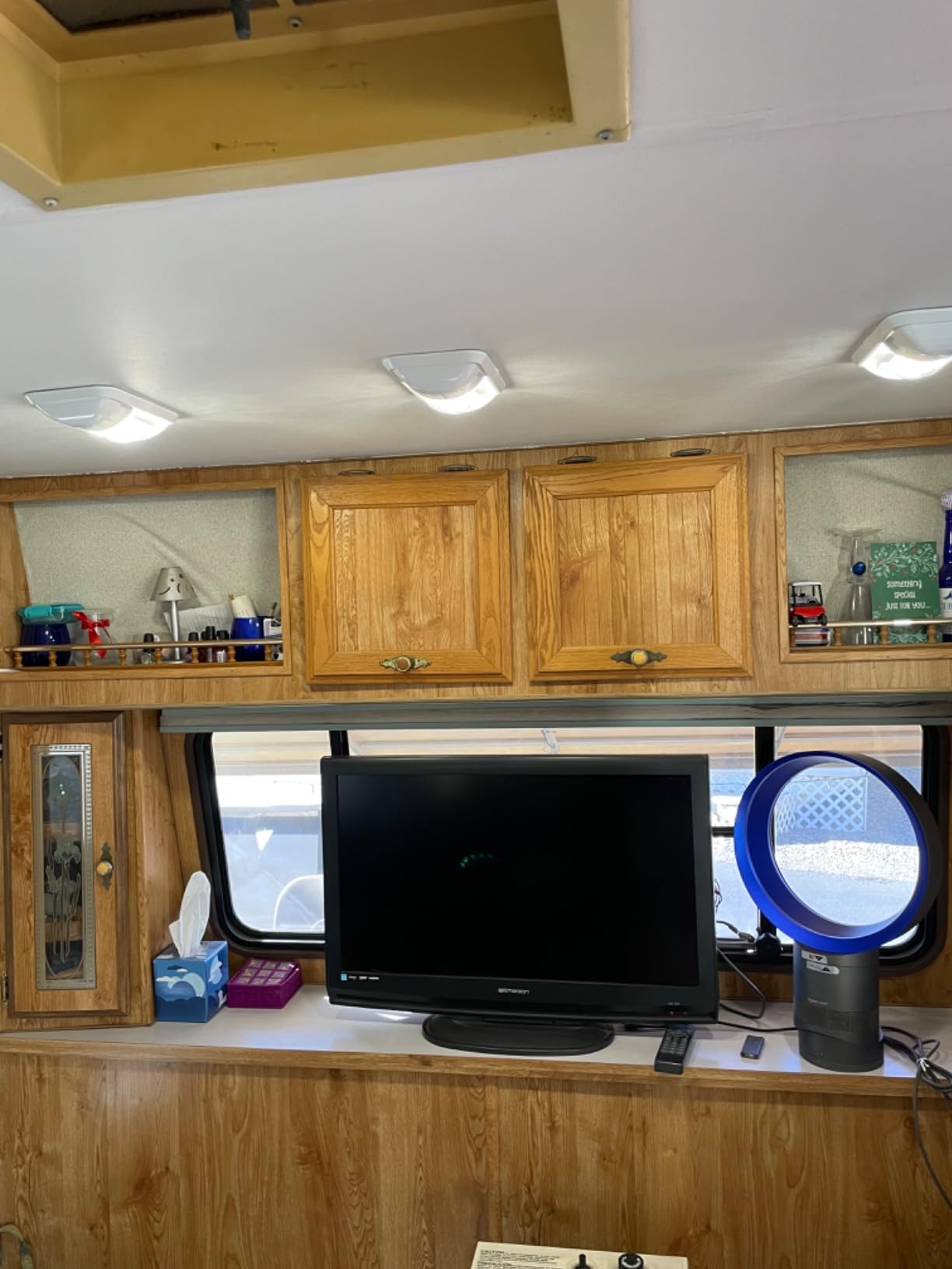 RV LED Ceiling Double Dome Light Fixture with ON/OFF Switch Interior Lighting for Car/RV/Trailer/Camper/Boat DC 12V Natural White 4000-4500K 48X2835SMD Natural White 4000-4500K, (1 Pack) customer photo 2