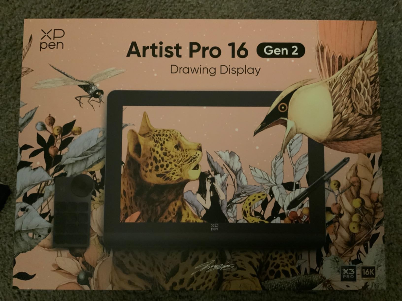XPPen Artist Pro 14 Gen2 Drawing Tablet with Screen 14 inch Graphic Art Tablet with Full Laminated Anti-Glare Screen 16384 Pressure Levels X3 Pro Battery-Free Stylus 123% sRGB Tilt Stand Mini Keydial customer photo 2
