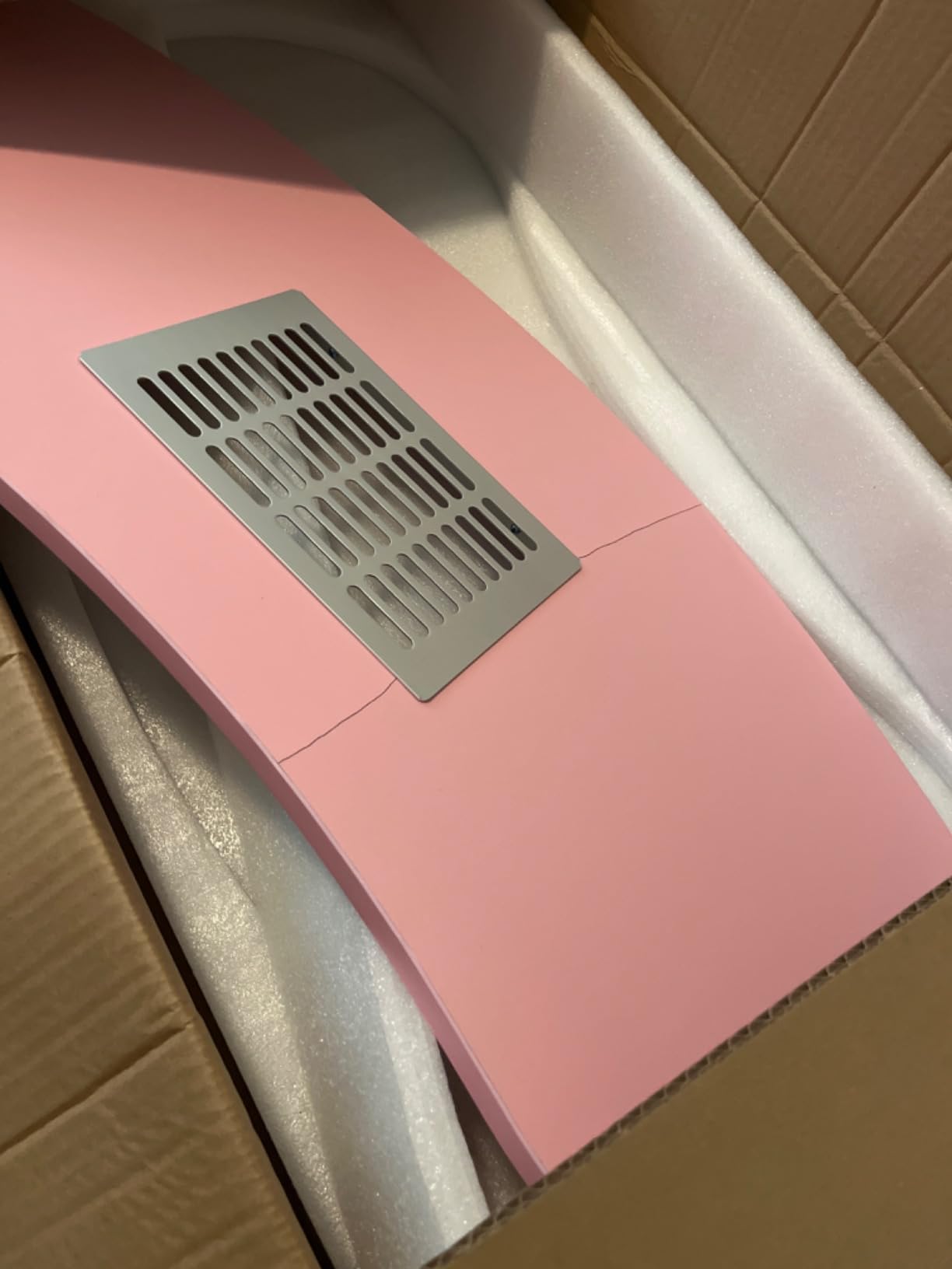 TABU Portable & Foldable Manicure Nail Table, Pink | Nail Desk with Dust Collector Fan, LED Lamp, 4 Lockable Wheels and Carry Bag, Wrist Cushion customer photo 1