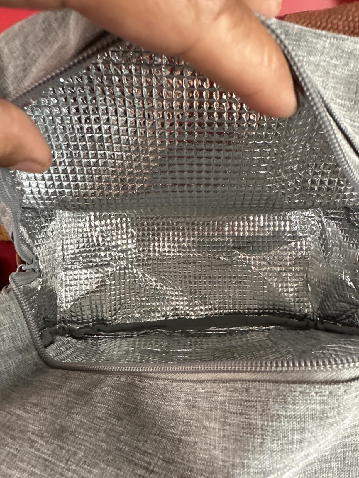 Lunch Bag for Women & Men Adult Insulated Lunch Box, Small Leakproof Cooler Food Lunch Containers Reusable High Capacity Lunch Tote Bags for Work, Travel, Outdoor (Grey) customer photo 2