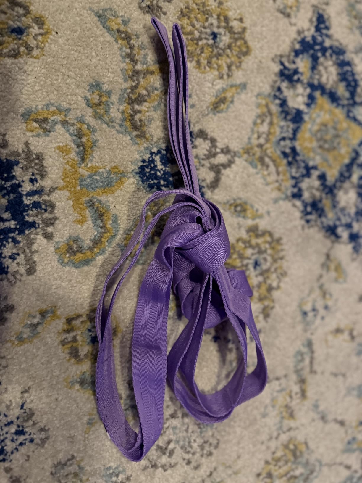 Stretching Strap Yoga Strap with Loops for Physical Therapy, Non-Elastic customer photo 2