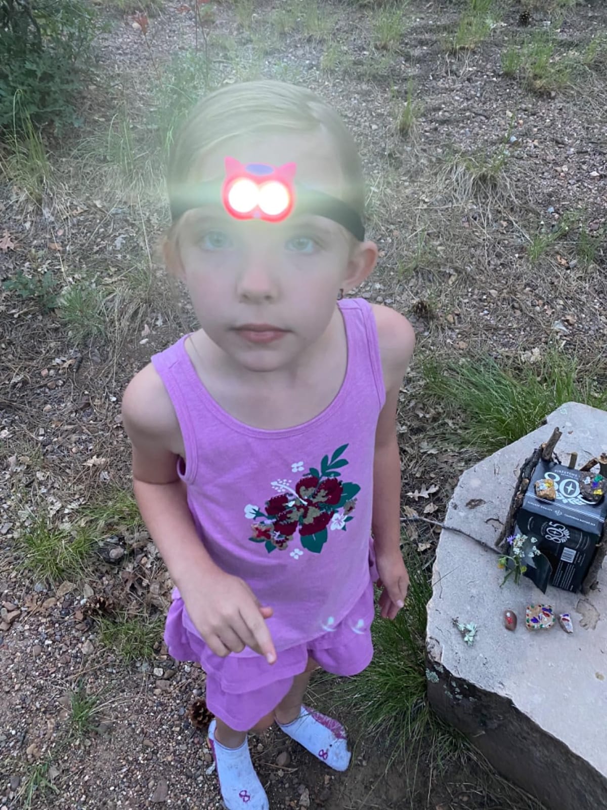 Headlamp for Kids, Battery Powered LED Headlamps, Owl Frog Giraff Dog Fox Raccoon Theme Gift for Children's Day, Birthday, Toddlers - 6 PCS customer photo 2