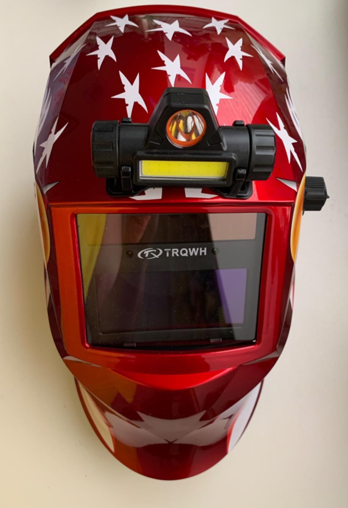 TRQWH Welding Hood Auto Darkening Welding Helmet with Light True Color customer photo 2