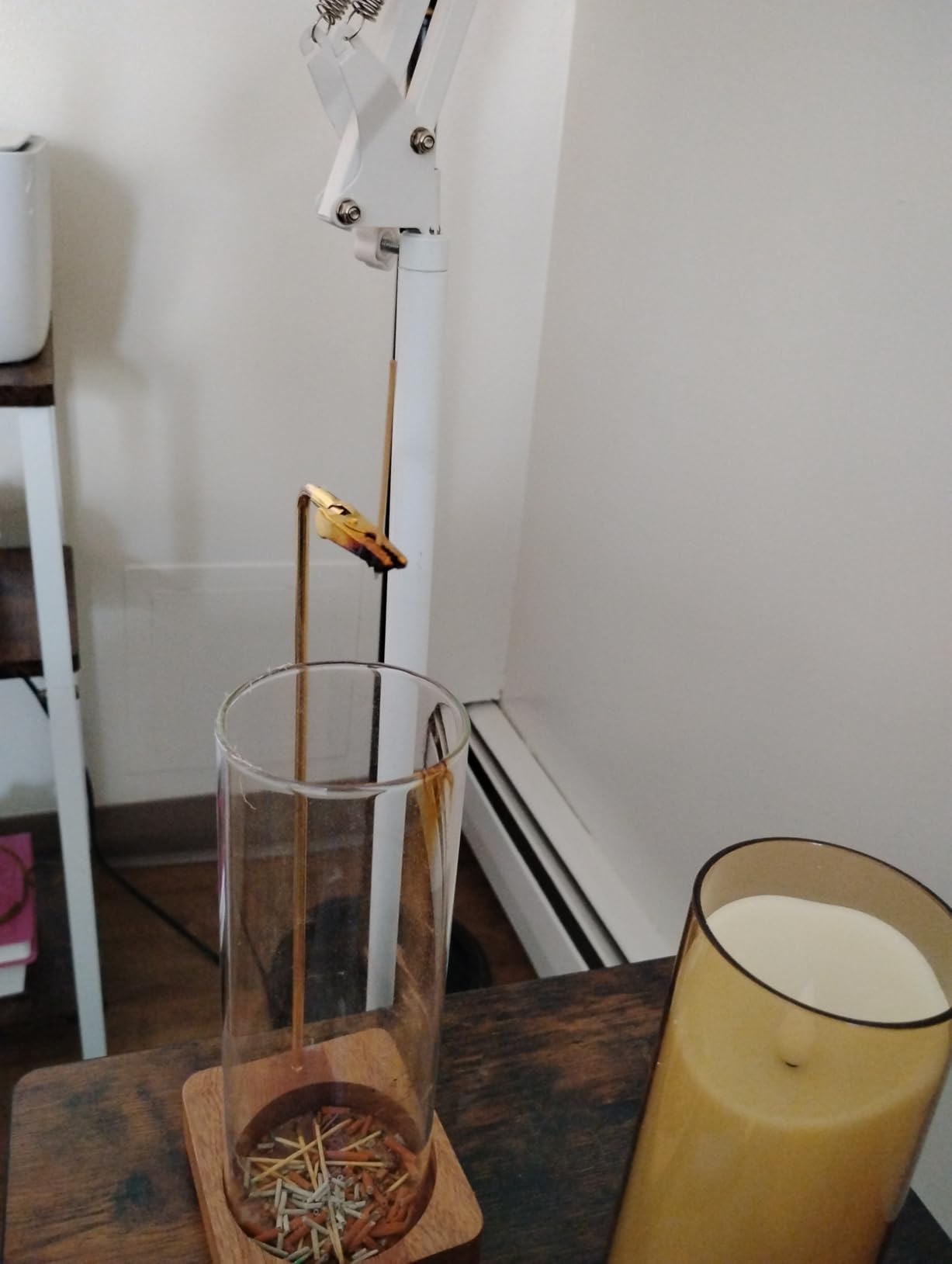 Durmmur Wooden Incense Holder for Sticks, Ash Catcher with Removable Glass customer photo 1