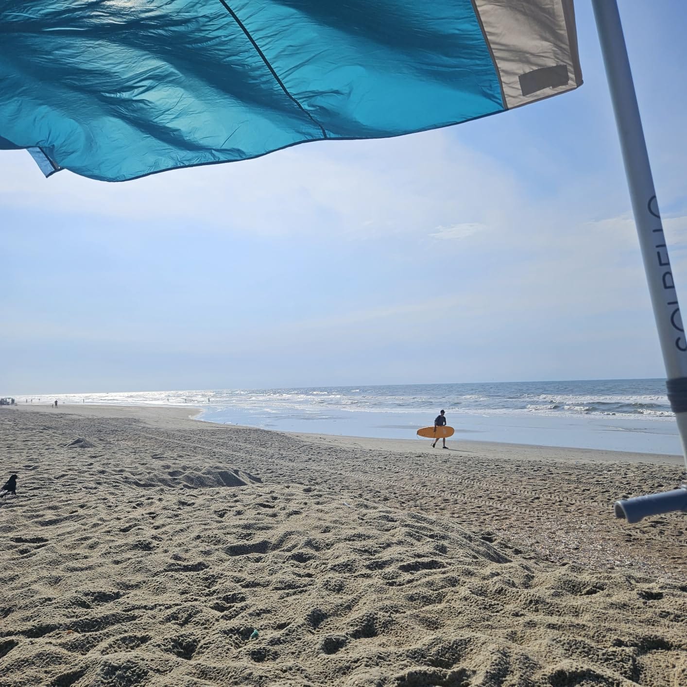 Solbello Shade - The Ultimate Wind-Driven Beach Umbrella, Effortless to Set Up, Lightweight, Won't Blow down the Beach, UPF 50+ Sun Protection customer photo 2