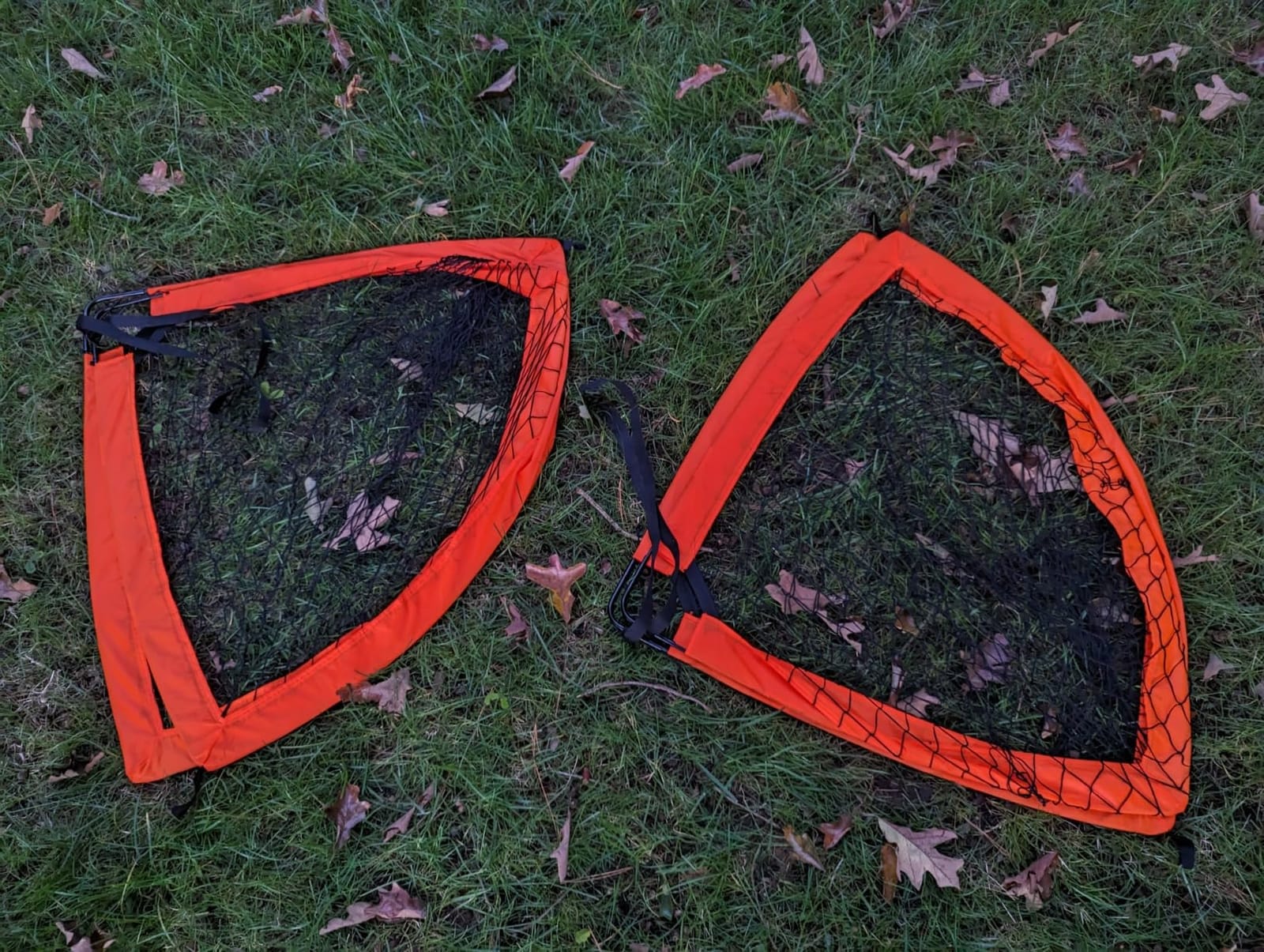 2 Pack 4' x 3' Soccer Goal Net Set, Pop Up Kids Practice Soccer Goals for Indoor and Outdoor.Portable Soccer Net with Carrying Bag & Ground Pegs, Perfect for Backyard, Field, Court customer photo 2