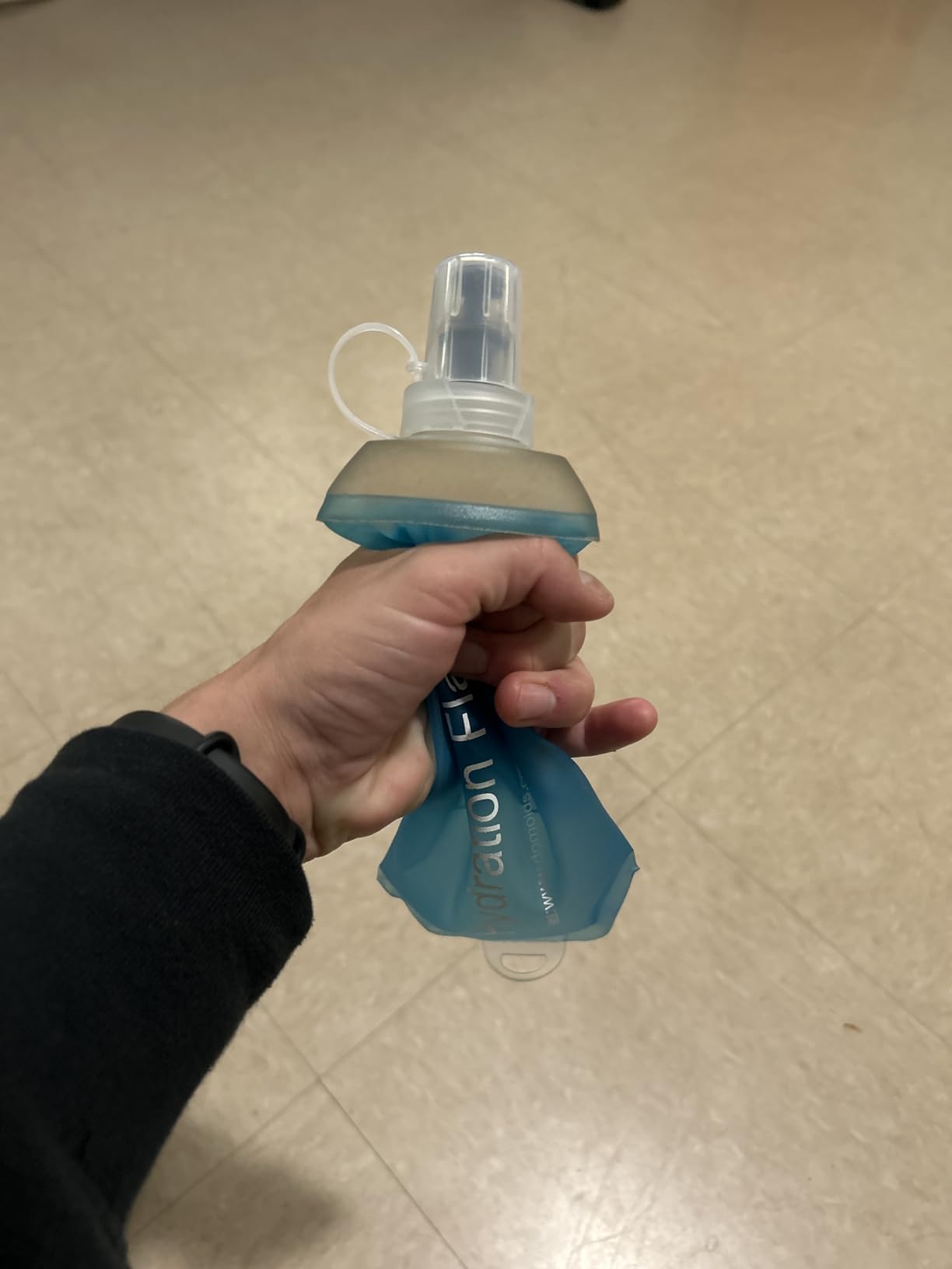 AXEN Soft Flask TPU Foldable Running Hydration Flask, Soft Collapsible Water Bottle for Hydration Pack Cycling Marathon Running Hiking customer photo 1