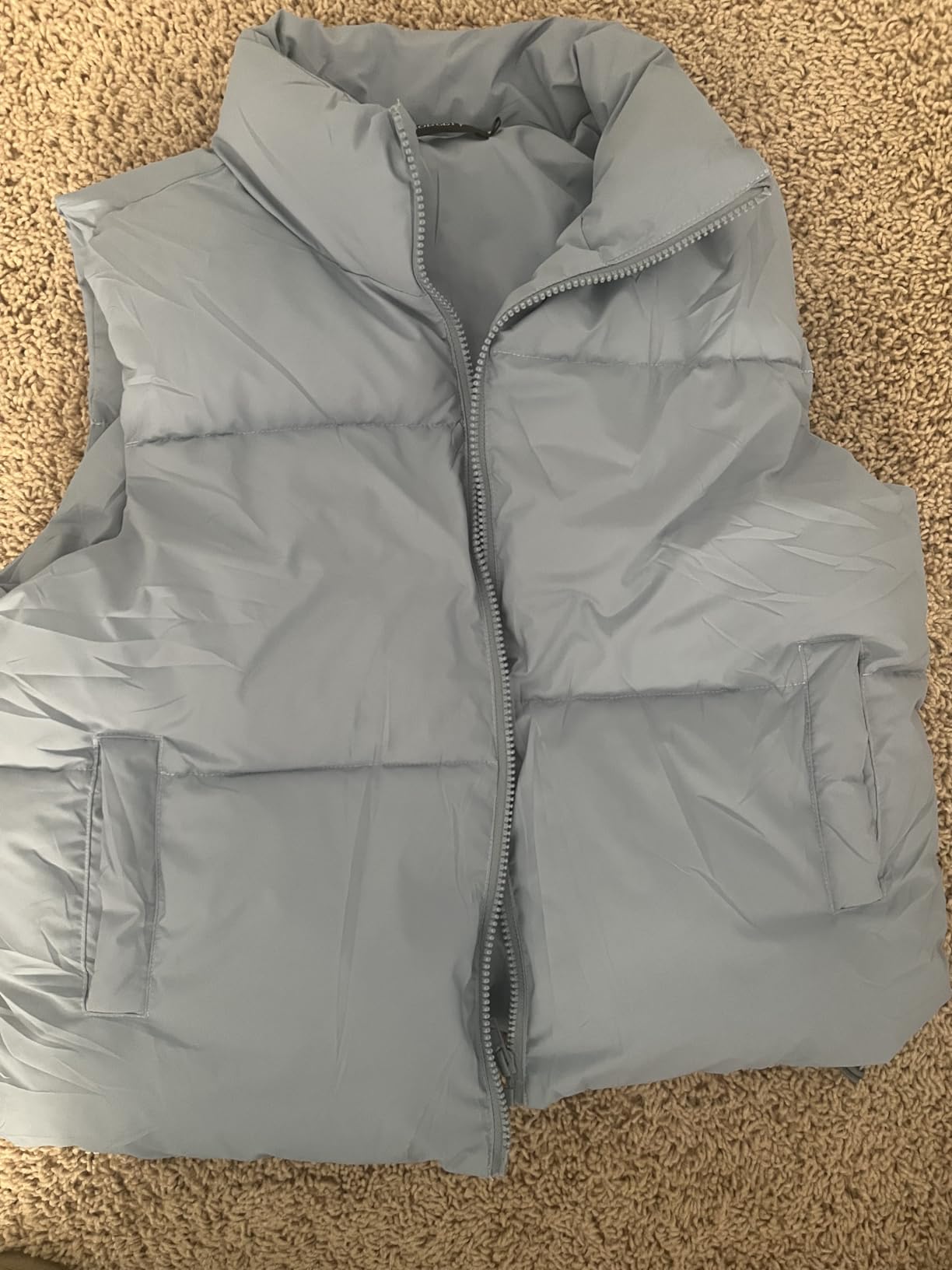 MEROKEETY Puffer Vest Women 2026 Fall Winter Sleeveless Coat customer photo 2
