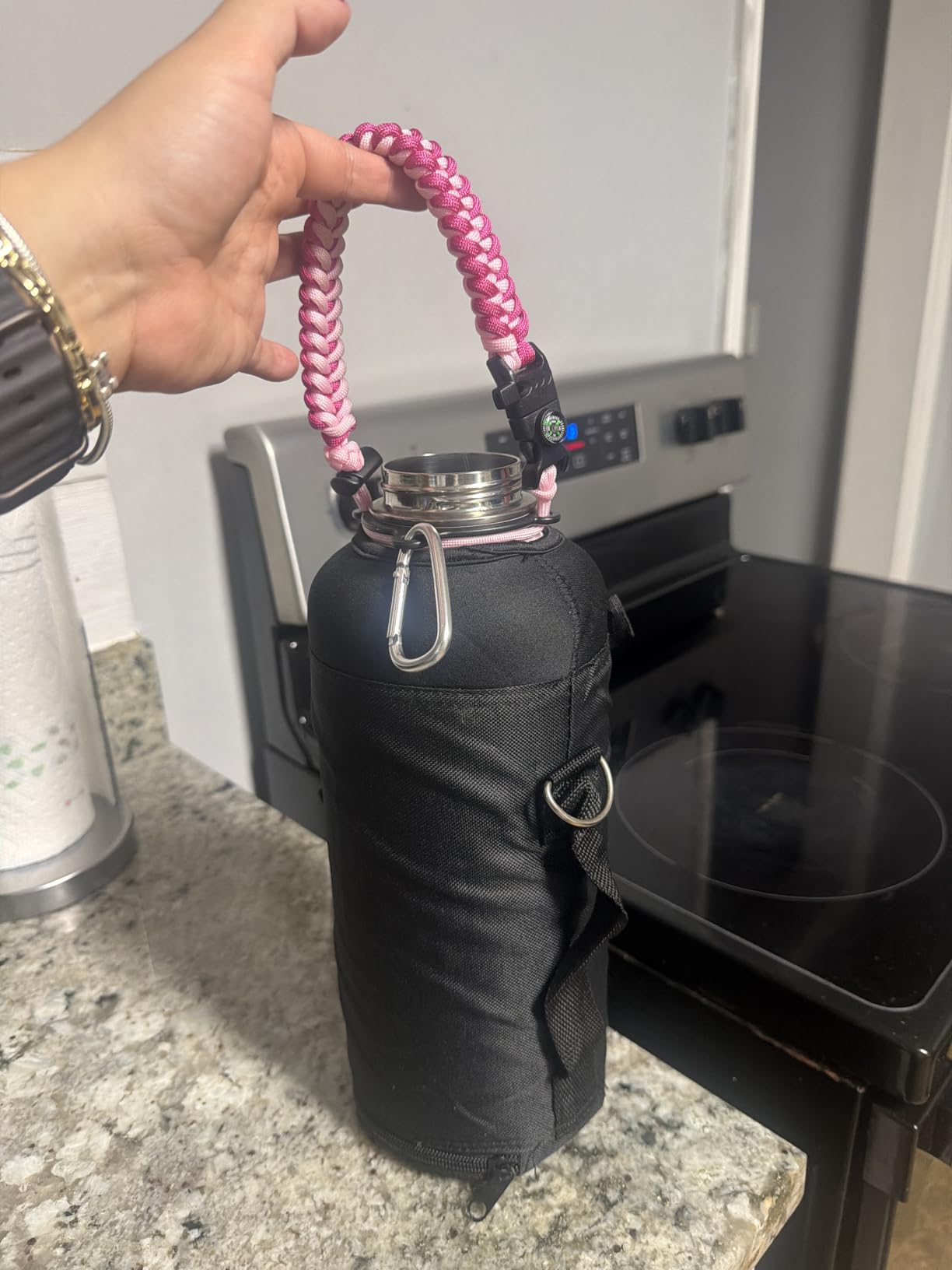 RAYMYLO Insulated Water Bottle 40 oz, Triple Wall Vacuum Stainless Steel customer photo 1
