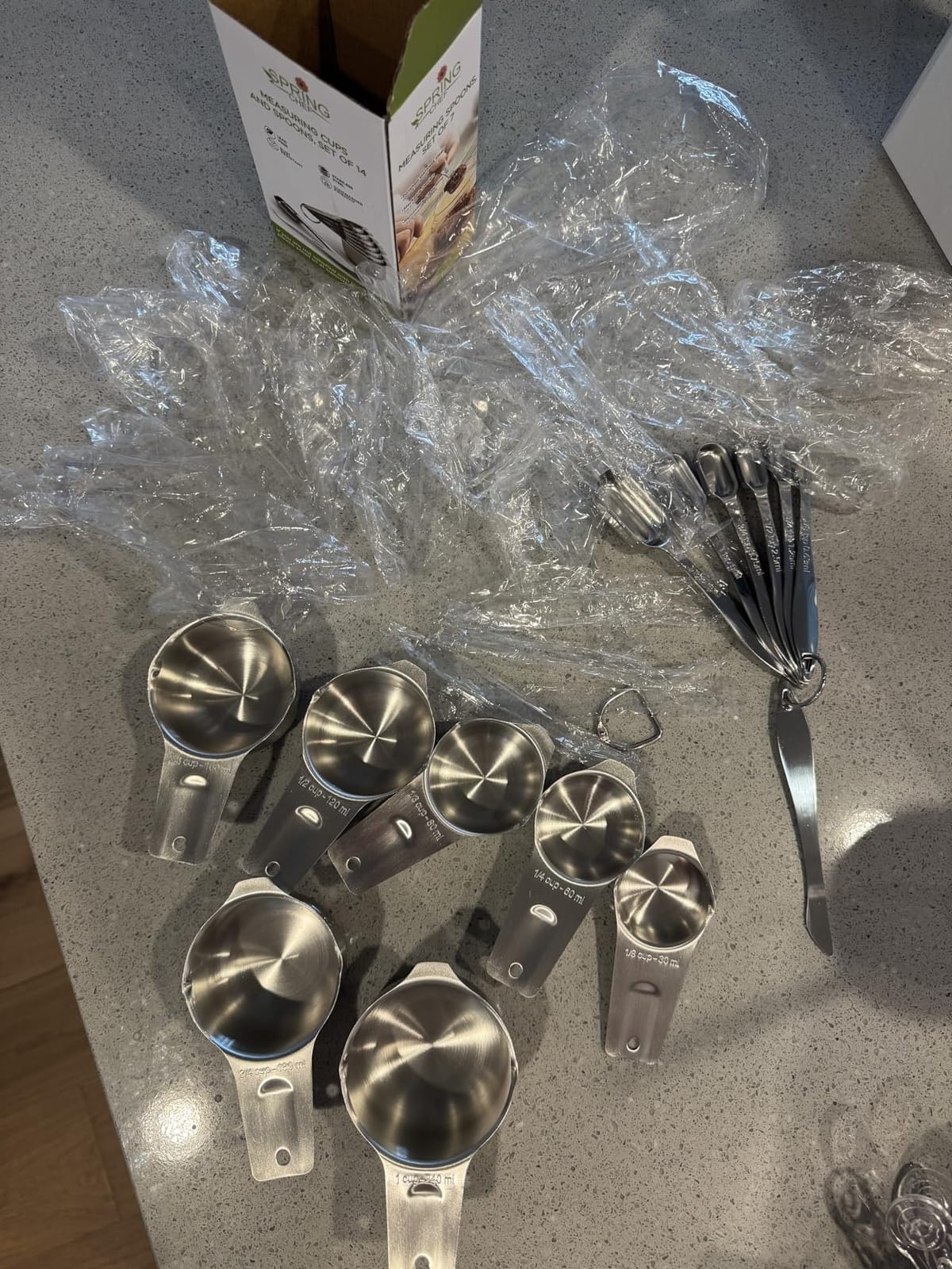 Spring Chef Stainless Steel Measuring Cups and Spoons Set of 14 w/Leveler customer photo 2
