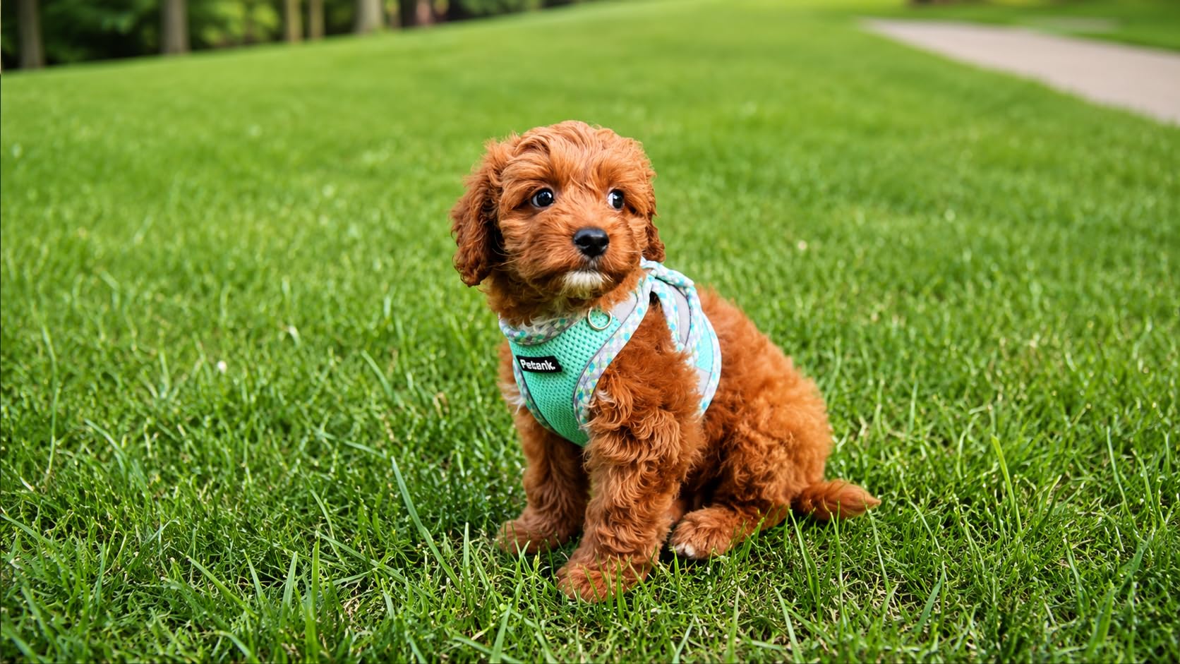 Petank Dog Harness for Small Medium Dogs No Pull, Puppy Harness and Leash Set, Step in Dog Harness for Walking, Running, Training, Small Dog Vest(Purple, S) customer photo 1