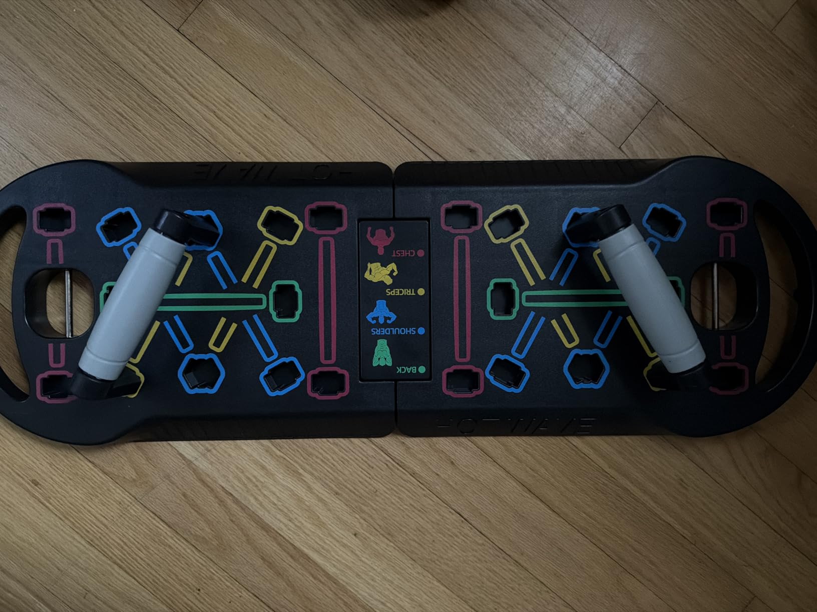 HOTWAVE Push Up Board, Portable PushUp Board, Foldable 20 in 1 Push Up Bar customer photo 1