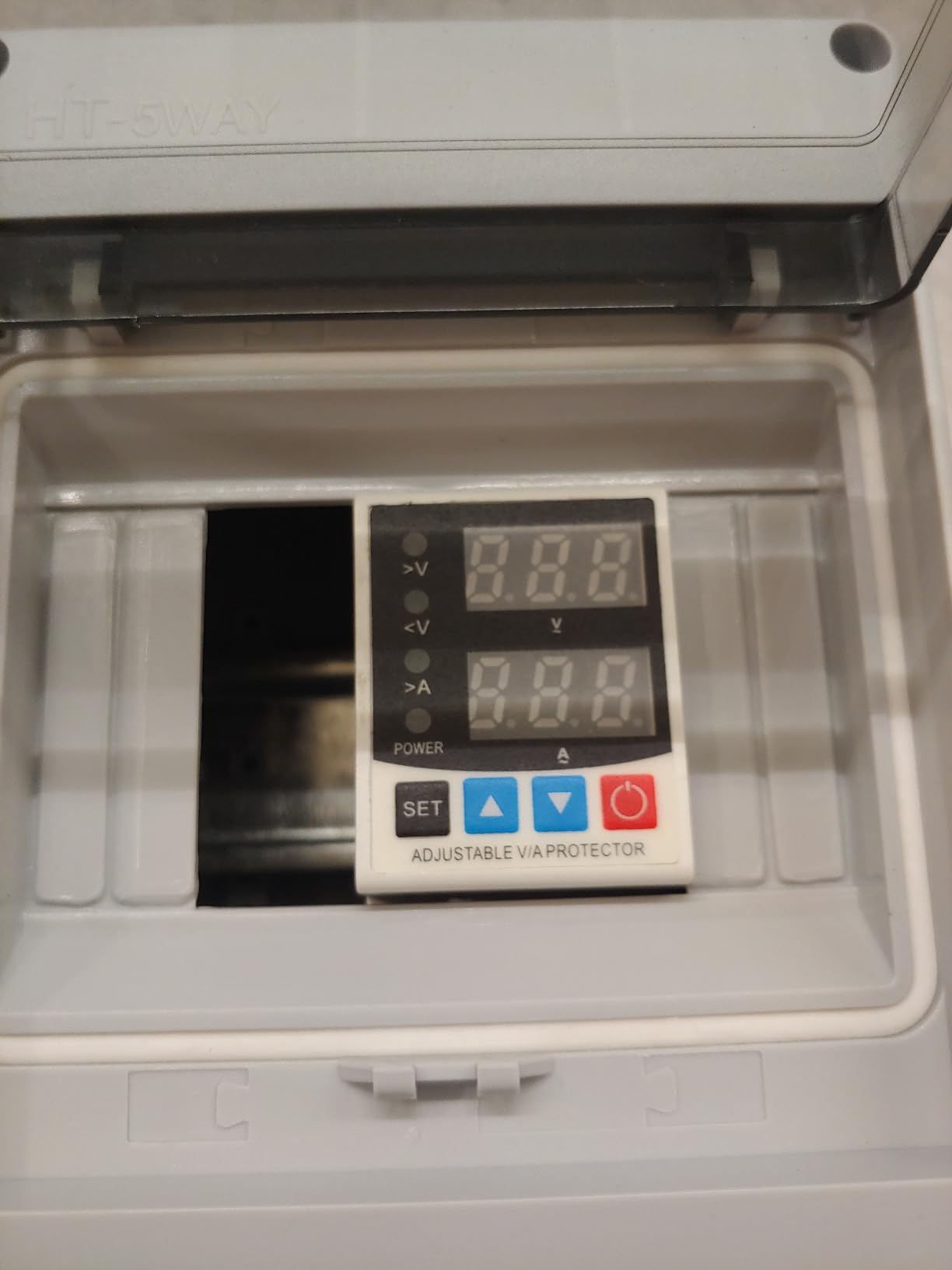 Adjustable V/A Protector Over/Under Voltage & Overcurrent Protection Intelligent Relay Reset Protector Voltage Output Stabilizer for Home Office Appliance, AC110V DC85-300V 63A, Din Rail Mount customer photo 2