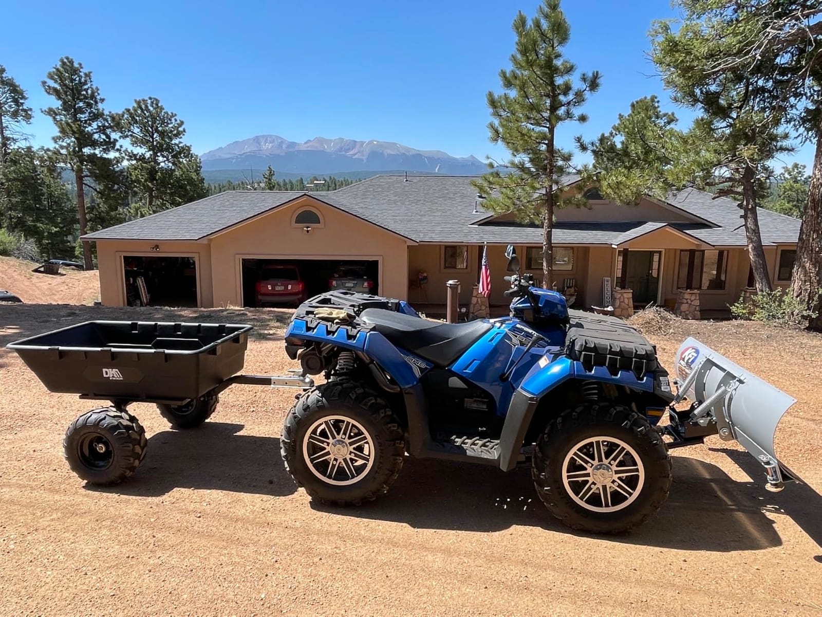 DK2 – 1100 lb. Poly Utility Trailer | MMTATV | 3.85 x 5.35-ft | Built for ATV Use | 1100 lb. Payload Capacity Poly Bucket & Steel Frame | 2” Ball/Coupler Size | 18” Tires customer photo 1