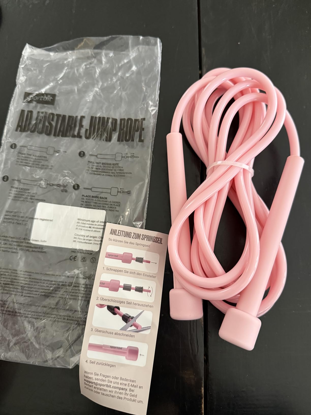 SPORTBIT Adjustable Jump Rope for Fitness and Exercise customer photo 2