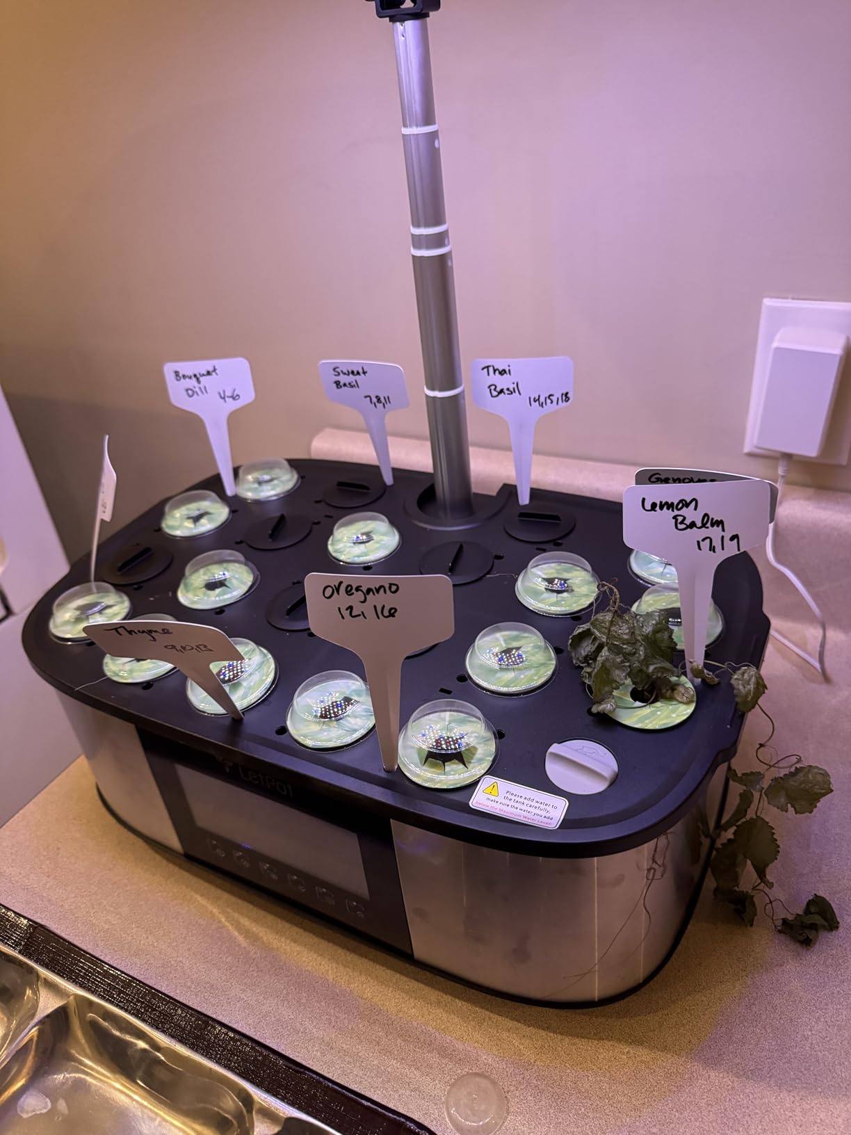 LetPot LPH-Max Hydroponics Growing System Kit, 21 Pods APP & WiFi Automatic Controlled Smart Indoor Garden with 36W LED Grow Light, Auto Drip Irrigation Kits, Self-Managed Nurturing & Watering customer photo 2