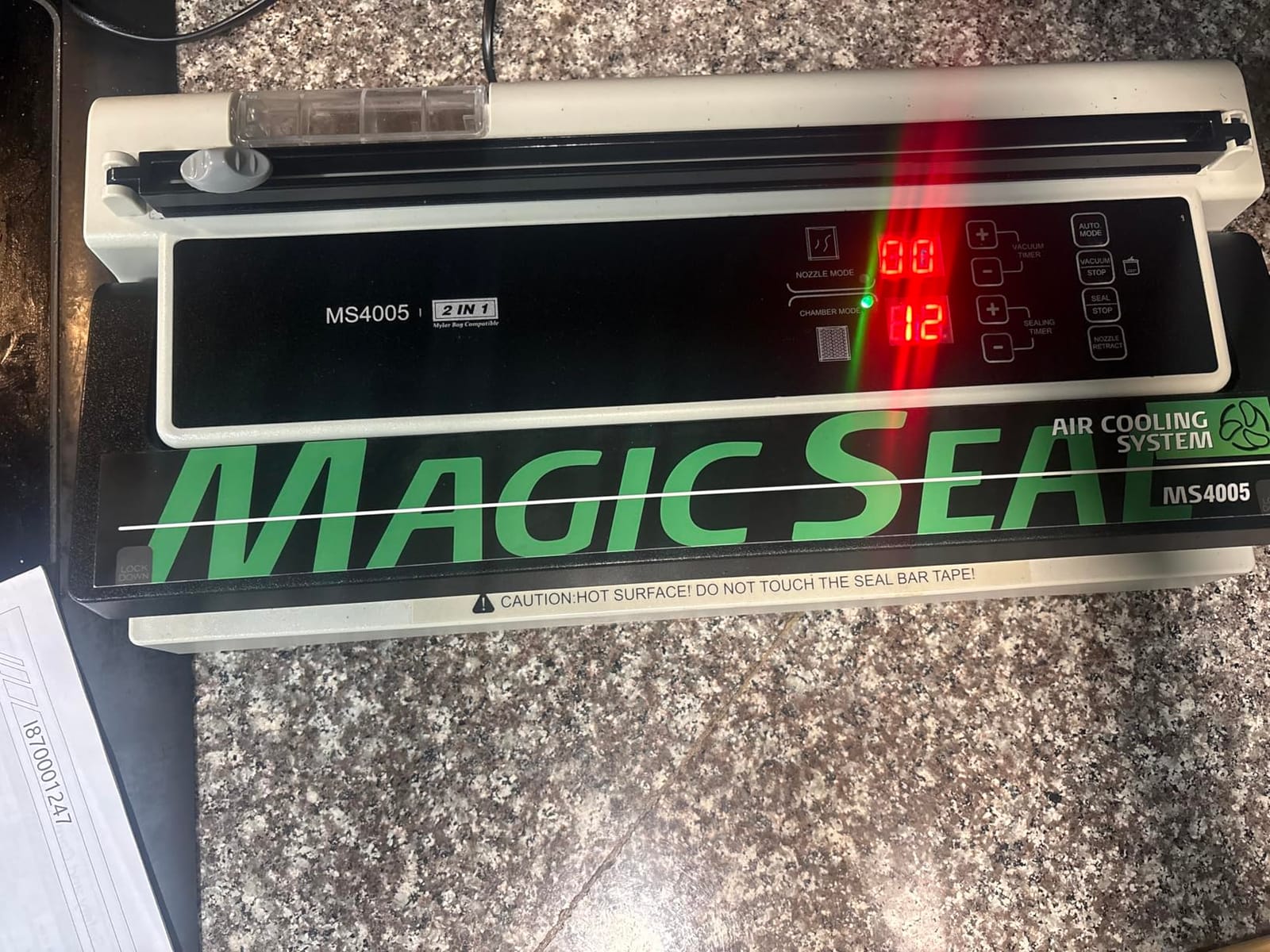 MAGIC SEAL 16'' Commercial Vacuum Sealer Machine, Meat Sealer Vacuum Packing Machine with Double Pump and Auto Cooling System, Sealing and Vacuum Time Control, Compatible with Mylar Bags customer photo 2