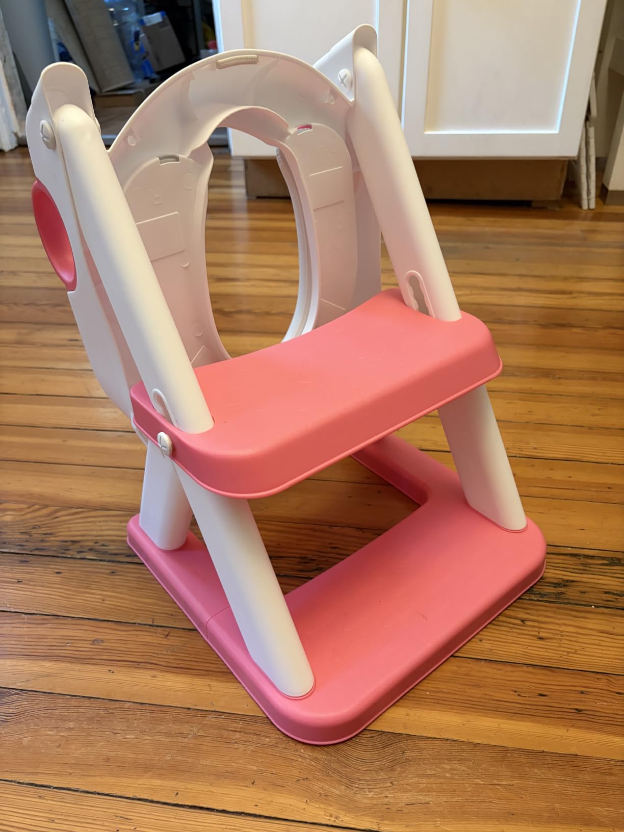 Potty Training Seat, Upgrade Toddler Toilet Seat for Kids Boys Girls, 2 in 1 Potty Training Toilet, Splash Guard Anti-Slip Pad Step Stool customer photo 1