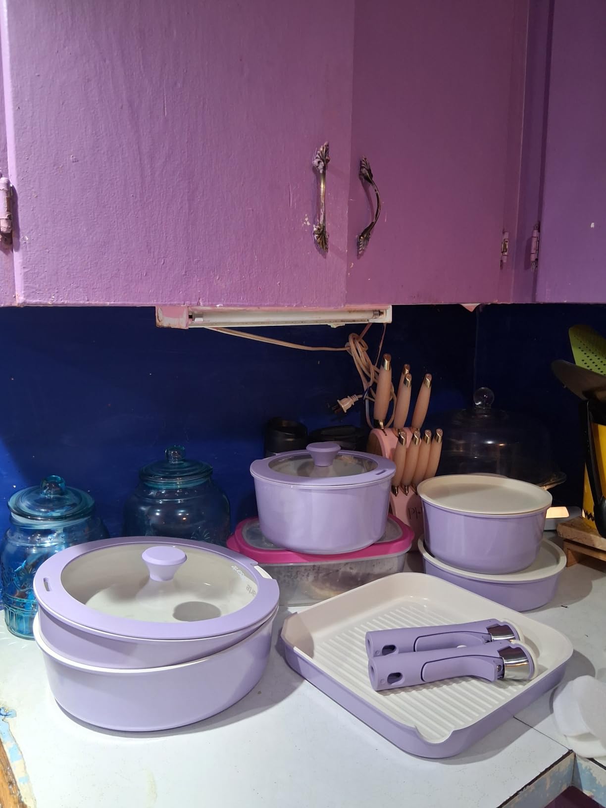 SENSARTE 17 Piece Nonstick Detachable Handle Pots and Pans Set White customer photo 2