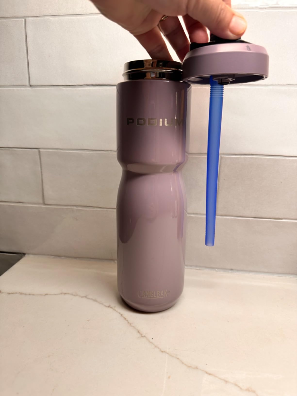 CamelBak Podium Stainless Steel Water Bottle 18oz, Stainless customer photo 2