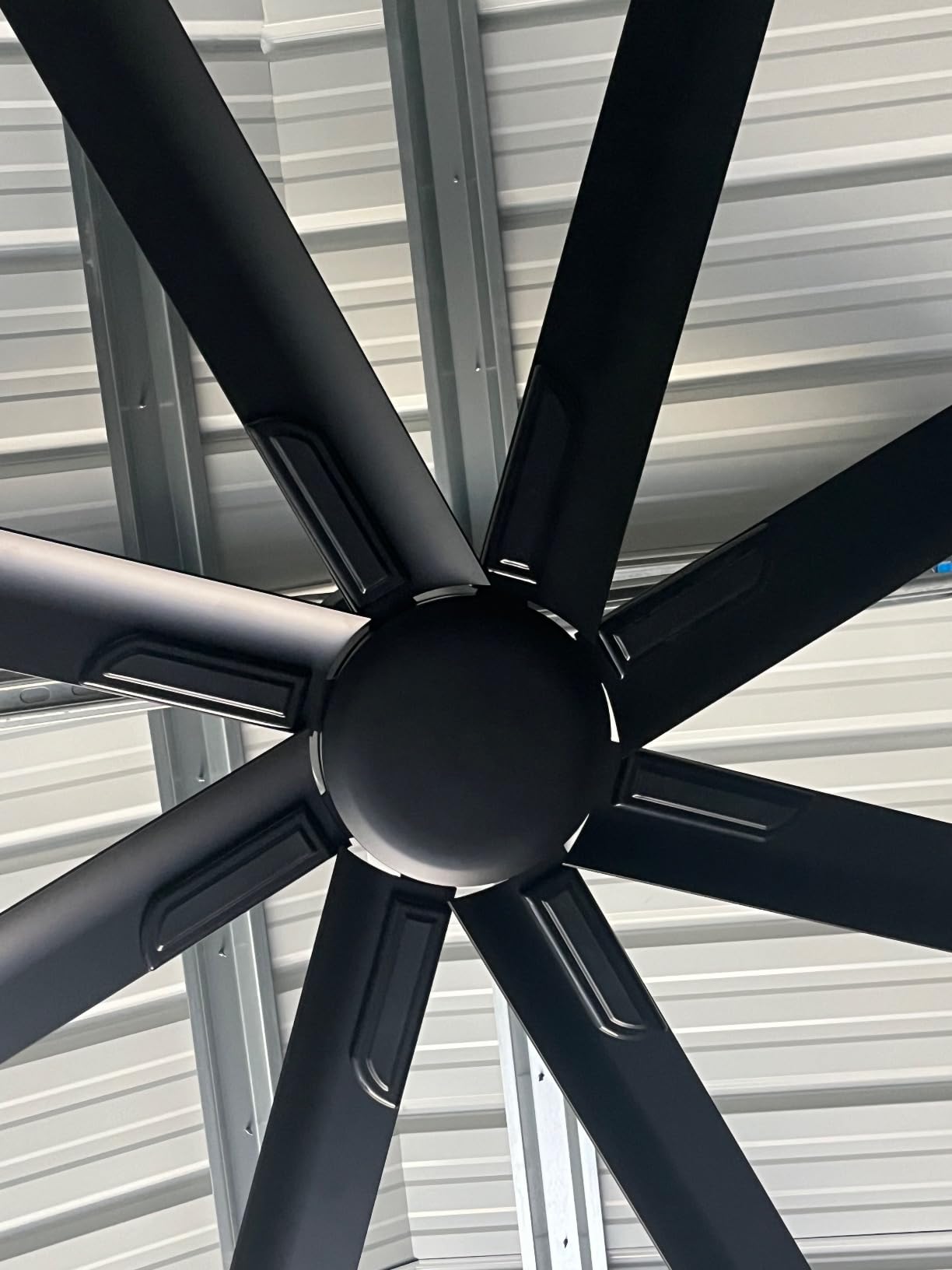 ZMISHIBO 84 Inch Heavy-Duty Ceiling Fan without Light, 8 Aluminum Blades customer photo 2