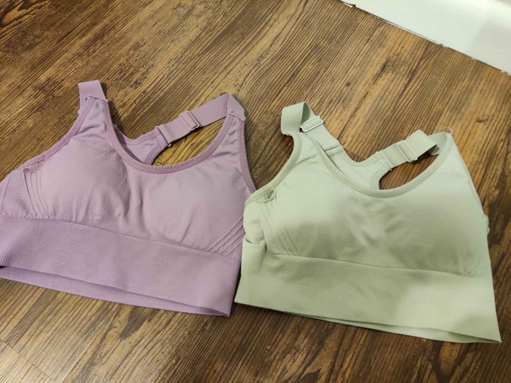 High Impact Sports Bras for Women, Adjustable Straps Supportive Racerback customer photo 1