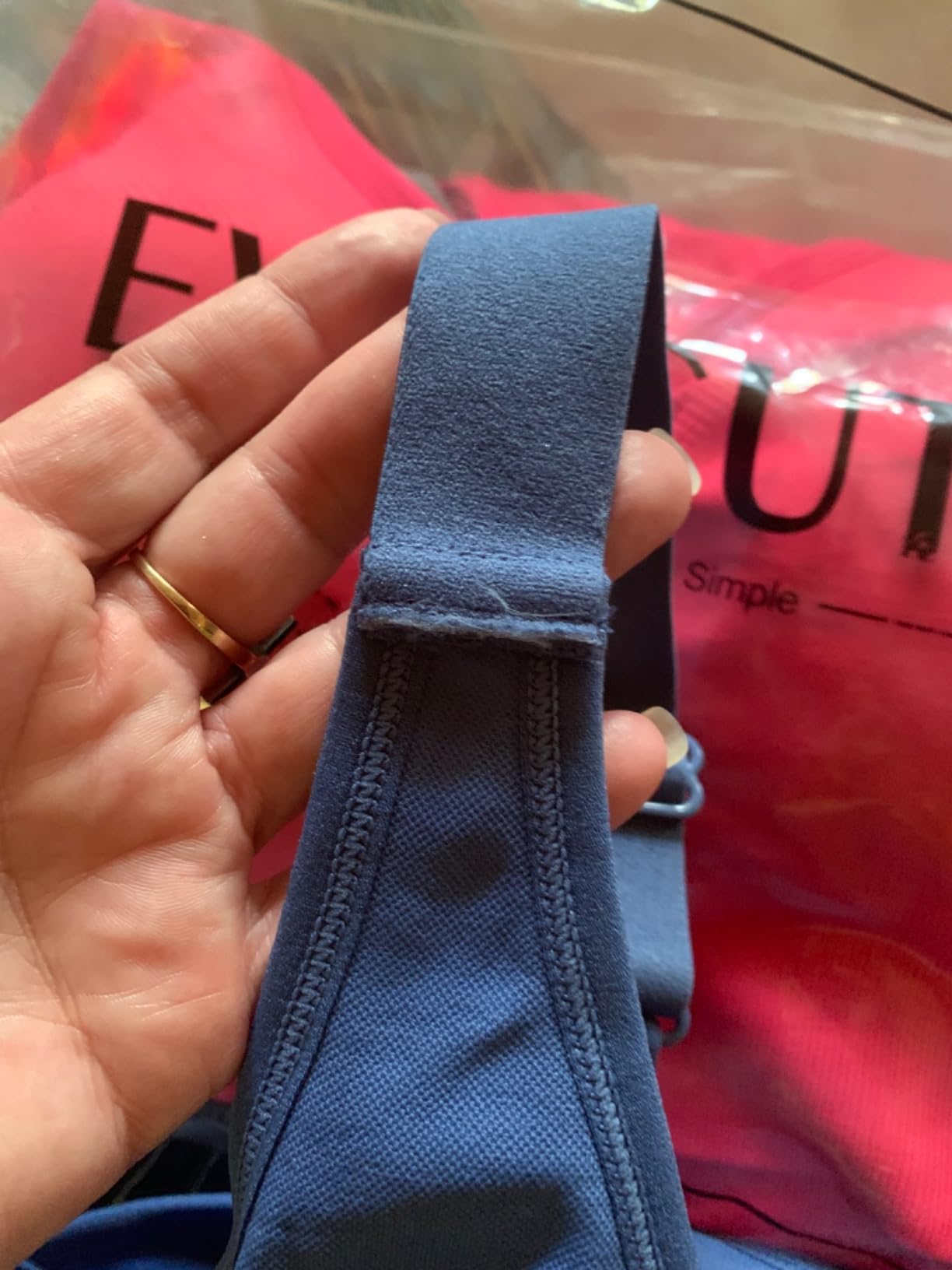 High Impact Sports Bras for Women, Adjustable Straps Supportive Racerback customer photo 2