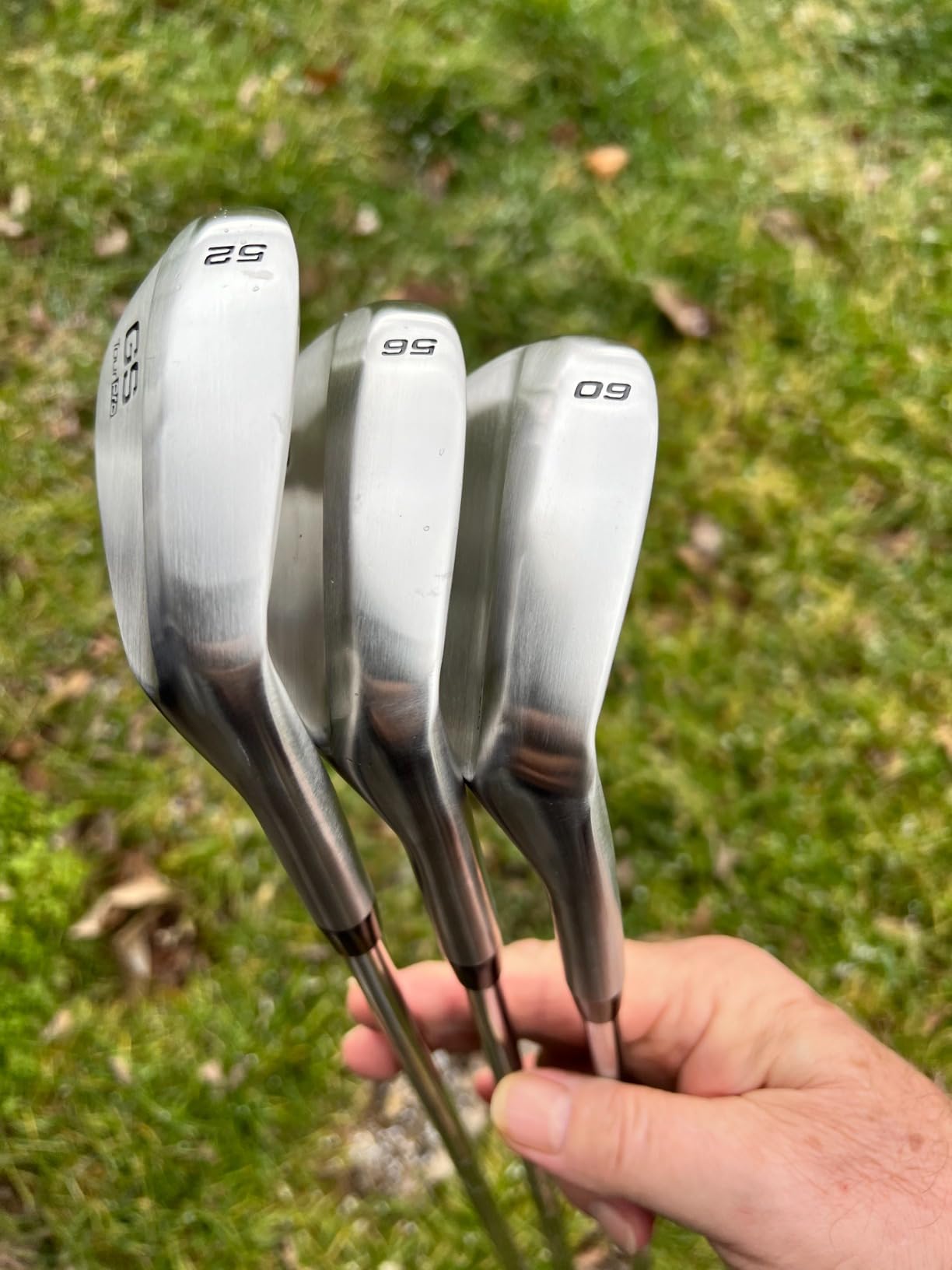 GoSports Illegal Max Spin Golf Wedge Set - Men's Right Handed Sand, Lob, Gap Wedge, Brushed Stainless customer photo 1