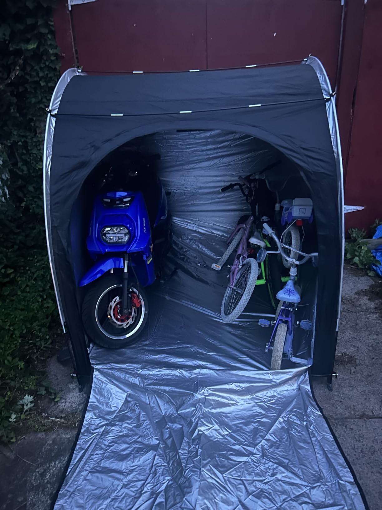 Happy Travel Bike Storage Shed Tent, Outdoor Portable Bicycle Storage Sheds customer photo 2