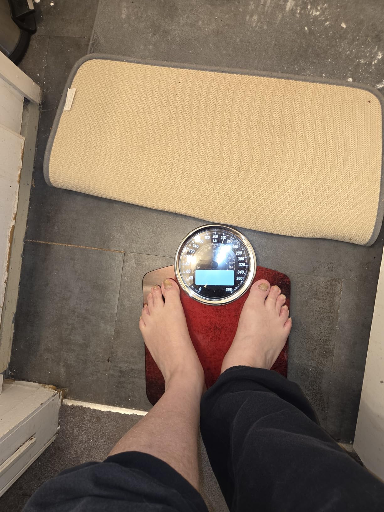 EILISON 2-in-1 Digital & Analog Bathroom Scale, 400 lbs, Large Display customer photo 2
