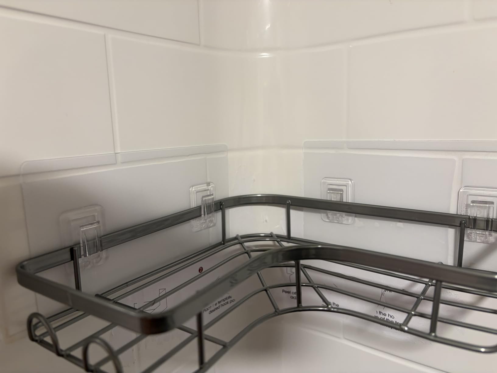 Sakugi Black Corner Shower Caddy Adhesive No Drilling Bathroom Shelves customer photo 1