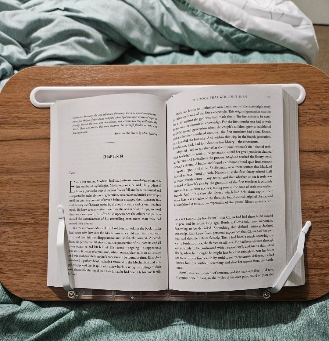 ERGONOV Lap Beanbag Book Stand for Hands Free Reading Comfortable Reading Pillow Stand Minimize Neck Strain Perfect Idea for Book Lovers in Dorm Room or Anywhere Else with Bookseat(Gray) customer photo 2
