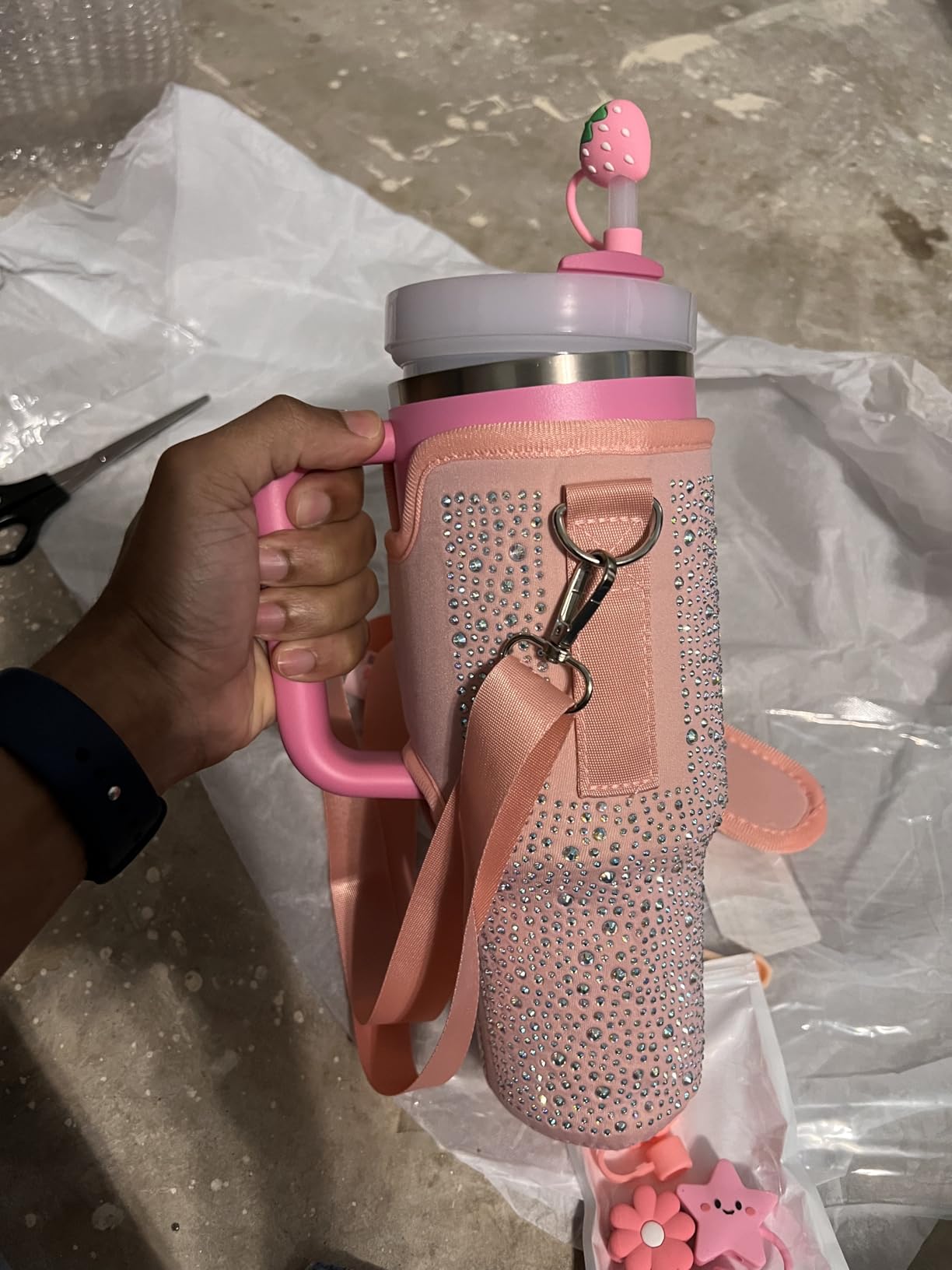 STANLEY Quencher H2.0 Tumbler with Handle and Straw 30 oz | Flowstate 3-Position Lid | Cup Holder Compatible for Travel | Insulated Stainless Steel Cup | BPA-Free | Rose Quartz 2.0 customer photo 2