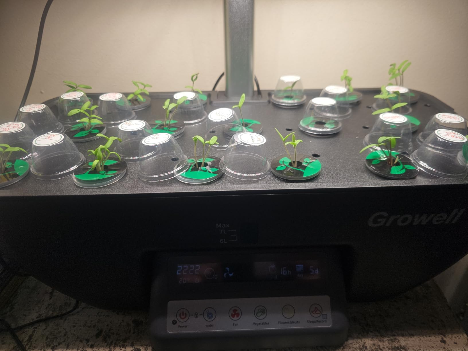 Hydroponics Growing System Kit, 17 Pods Herb Garden with 102 28W Full-Spectrum Grow Lights & 2 Fans, Indoor Garden with Water Pump, 10L Water Tank, Auto Timer, Height Adjustable (Black & White) customer photo 2