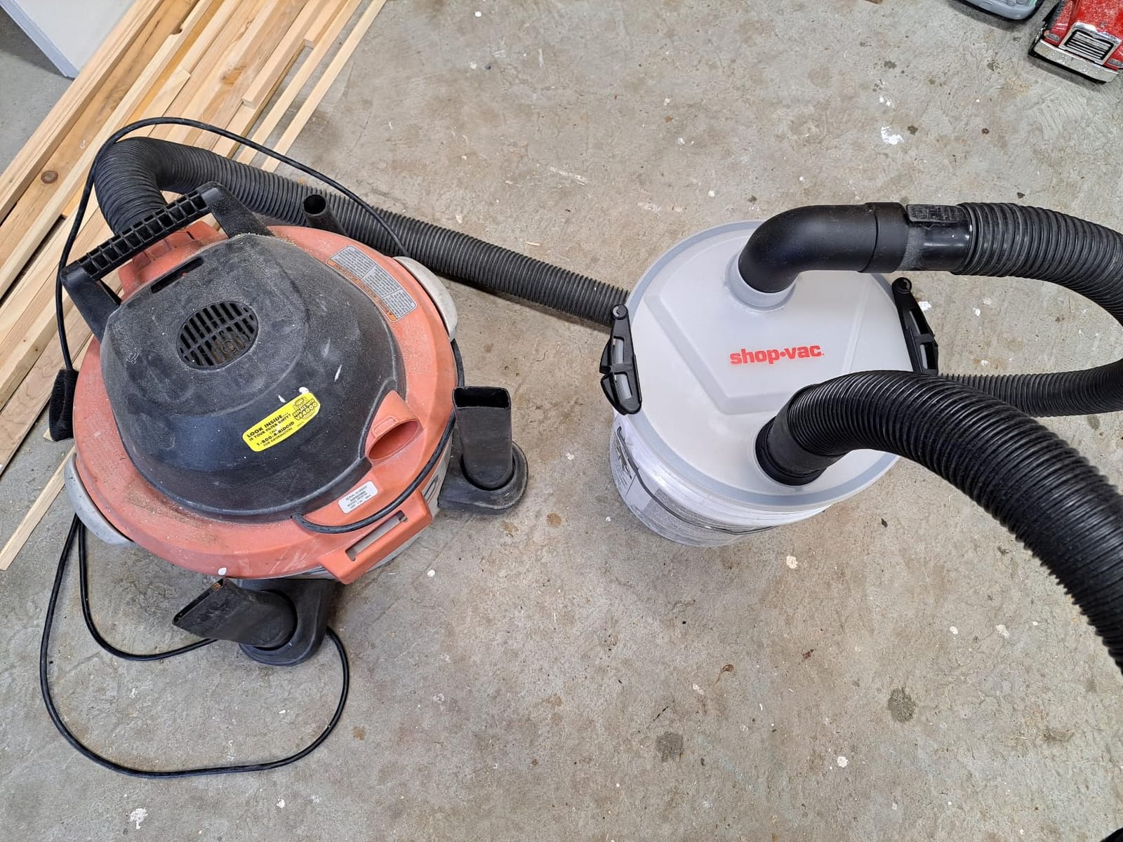 Shop-Vac 5430050 Dust Collector, Fits 5 Gallon Bucket(Sold Separately), Easy Disposal of Dust & Debris, Elbow Fittings, 2-1/2